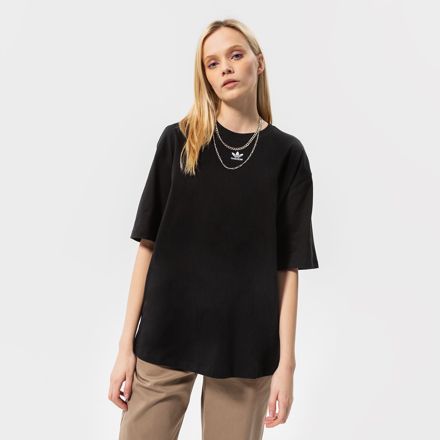 Damen T-Shirt ADIDAS ESSENTIAL OVERSIZED T SHIRT GN4784 Schwarz