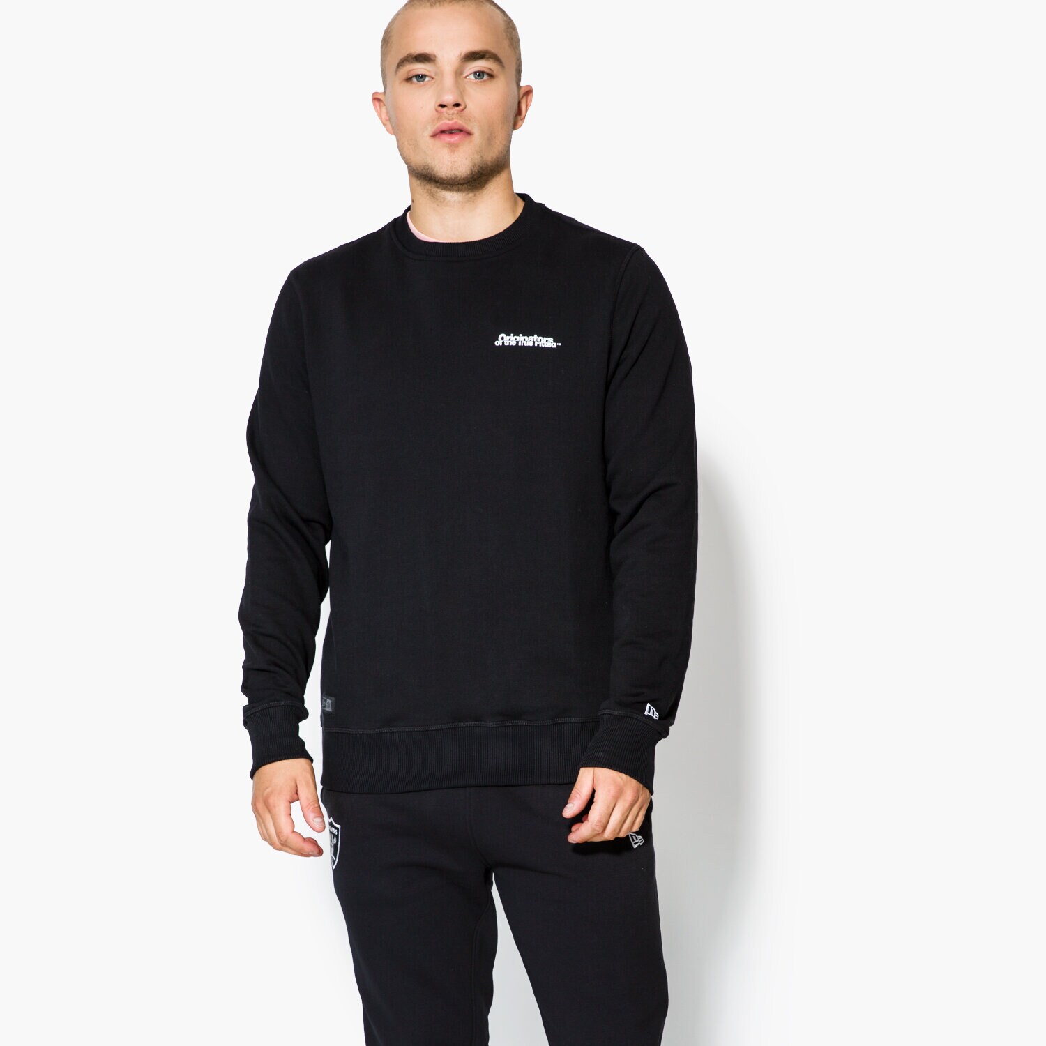 Herren NEW ERA SWEATSHIRT ORIGINATORS CREW NECK NE BLK 11459494 Schwarz