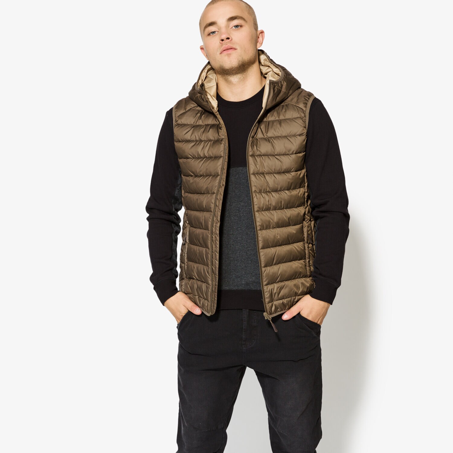 Herren Weste CONFRONT WESTE HEMP CF37KAM03002 Khaki