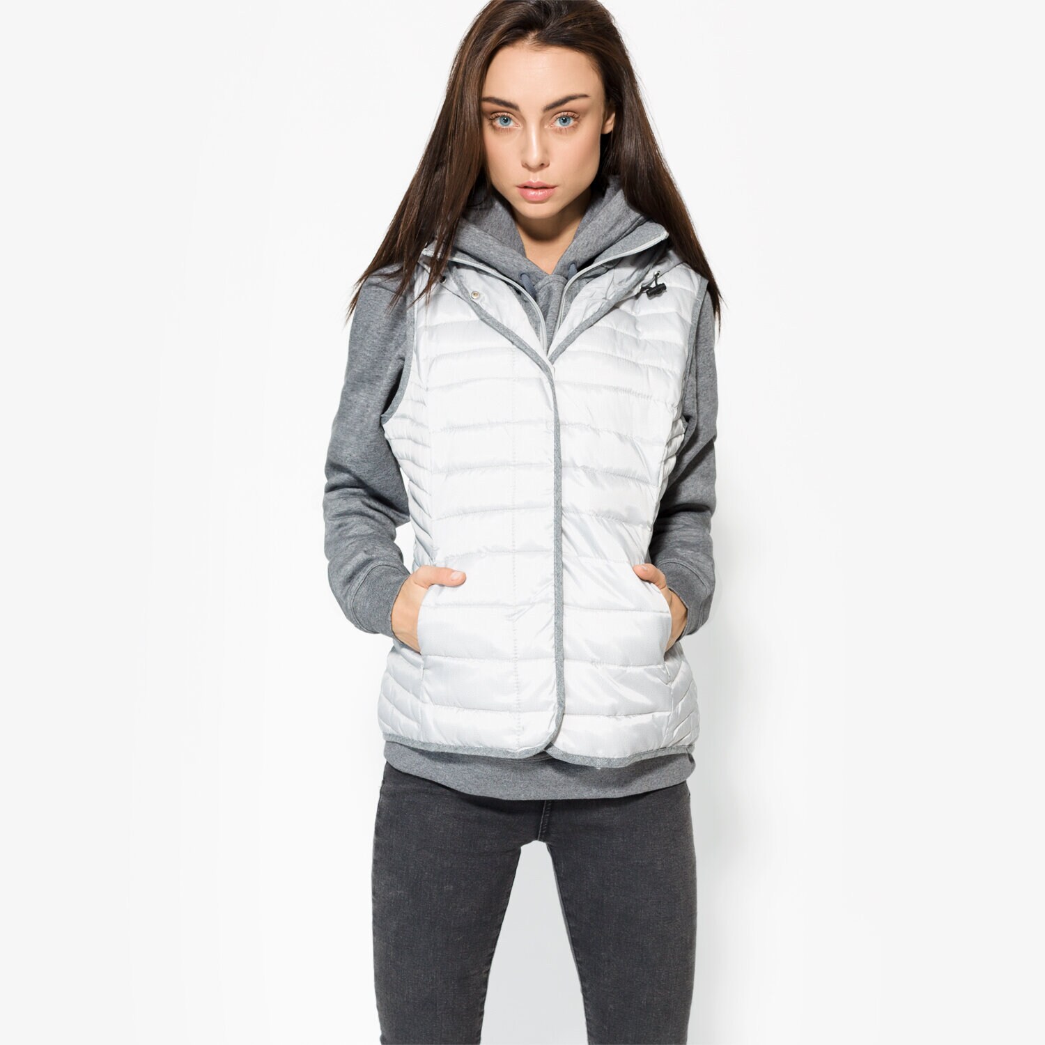 Damen Weste CONFRONT WESTE TILLA CFV37KAD01001 Grau