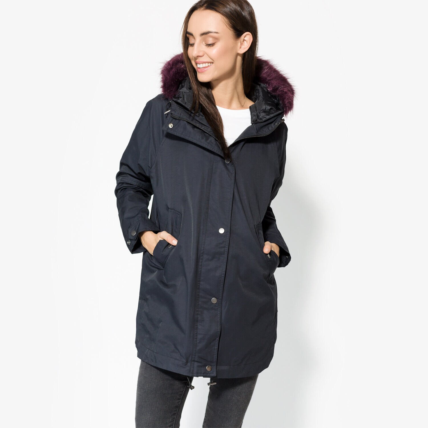 Damen Winterjacke CONFRONT JACKE INK CF37KUD10001 Dunkelblau