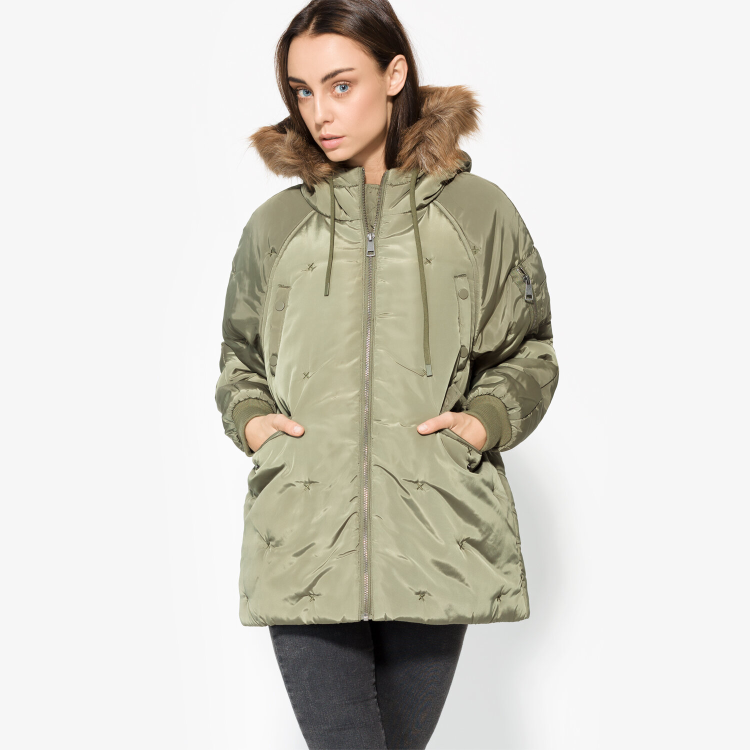 Damen Winterjacke CONFRONT JACKE CIVET CF37KUD29001 Khaki
