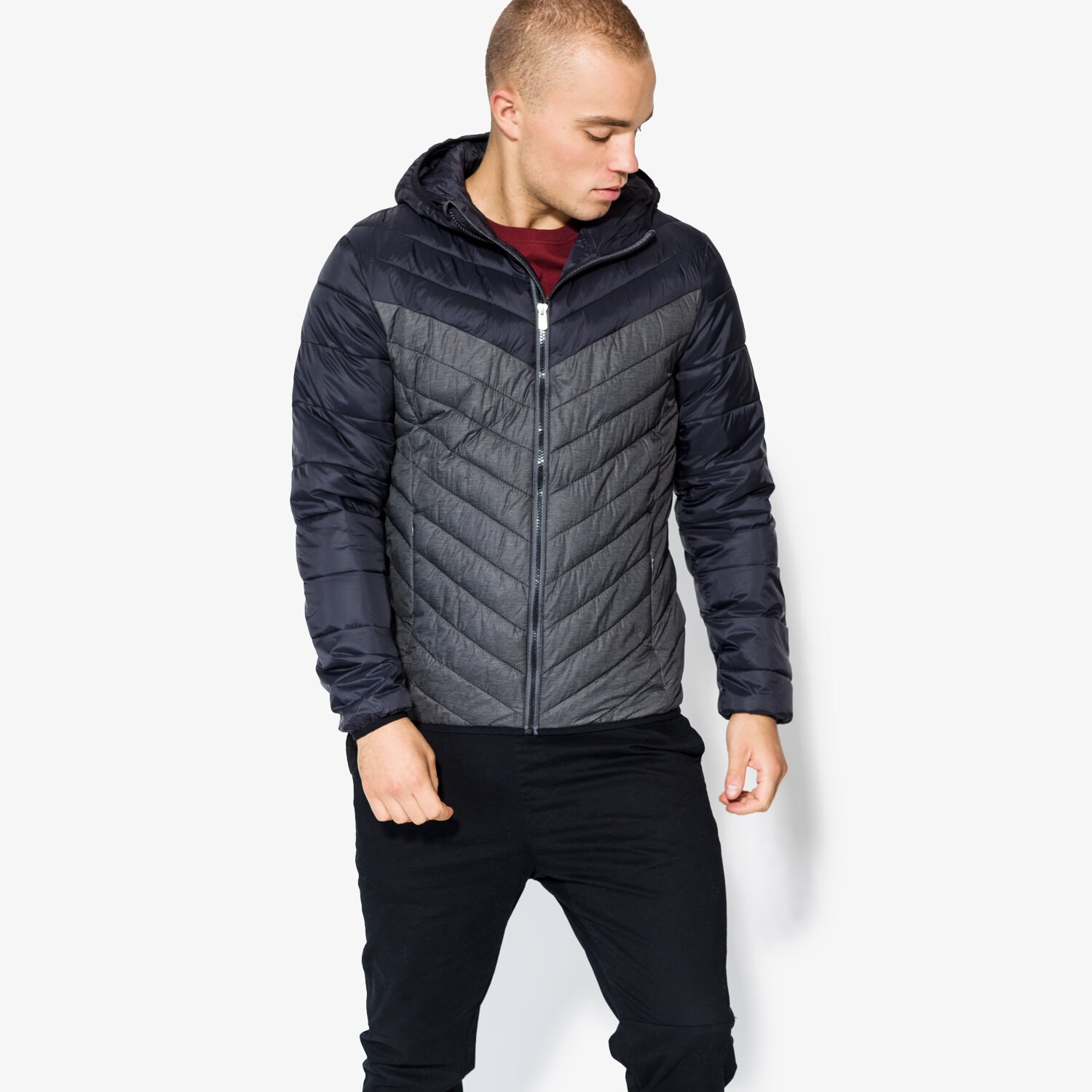 Herren Winterjacke CONFRONT JACKE ISTER CFV37KUM03001 Grau