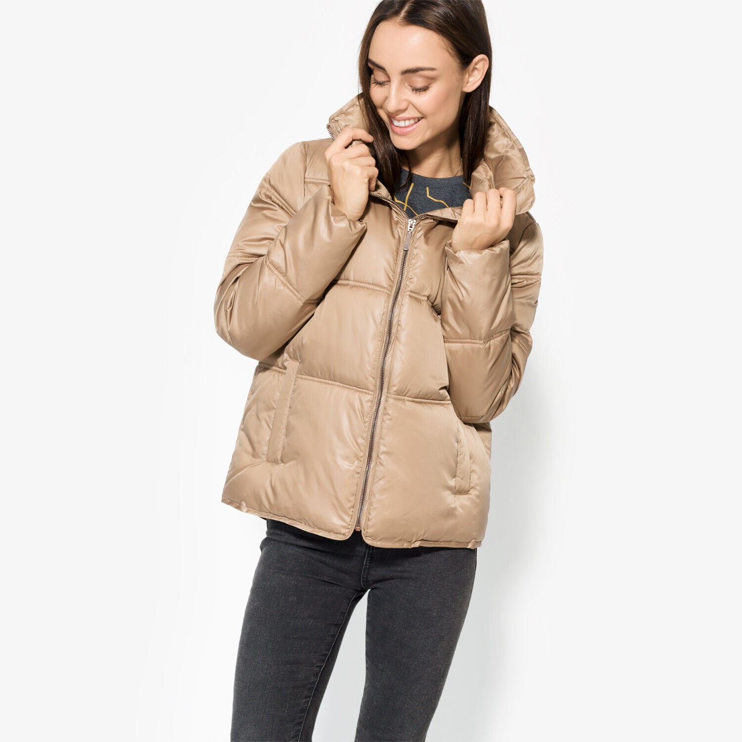 Damen Winterjacke CONFRONT JACKE PEGGY CFV37KUD01001 Beige