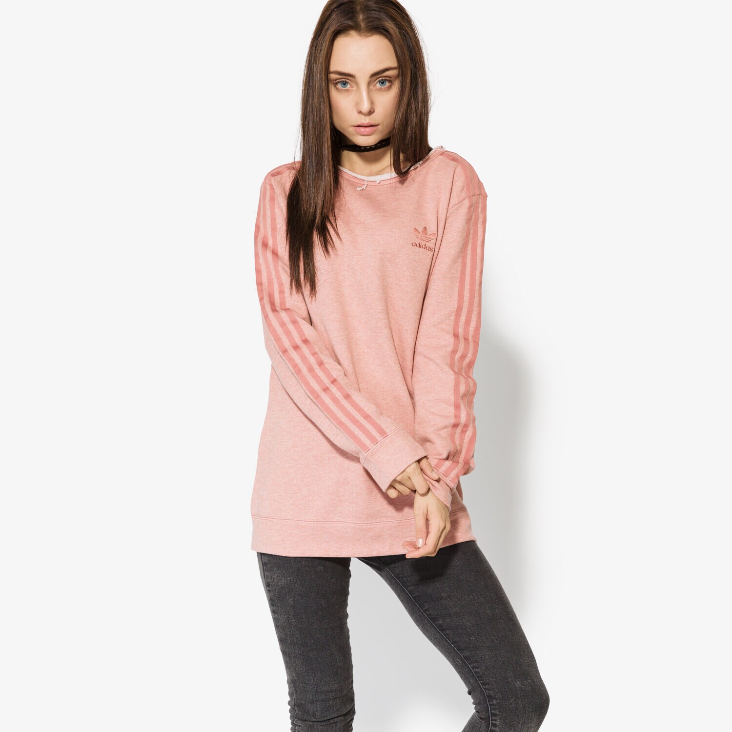 Damen ADIDAS SWEATSHIRT CREW SWEATER BR9288 Rosa