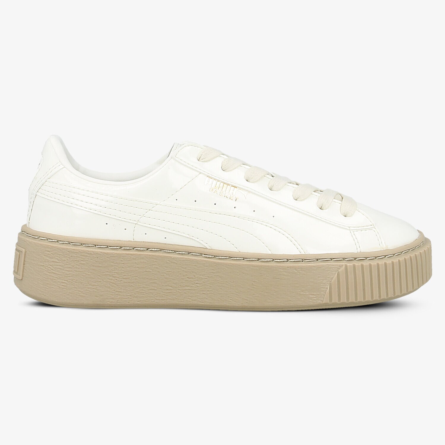 Damen Sneaker PUMA BASKET PLATFORM PATENT WN'S 36331405 Weiß