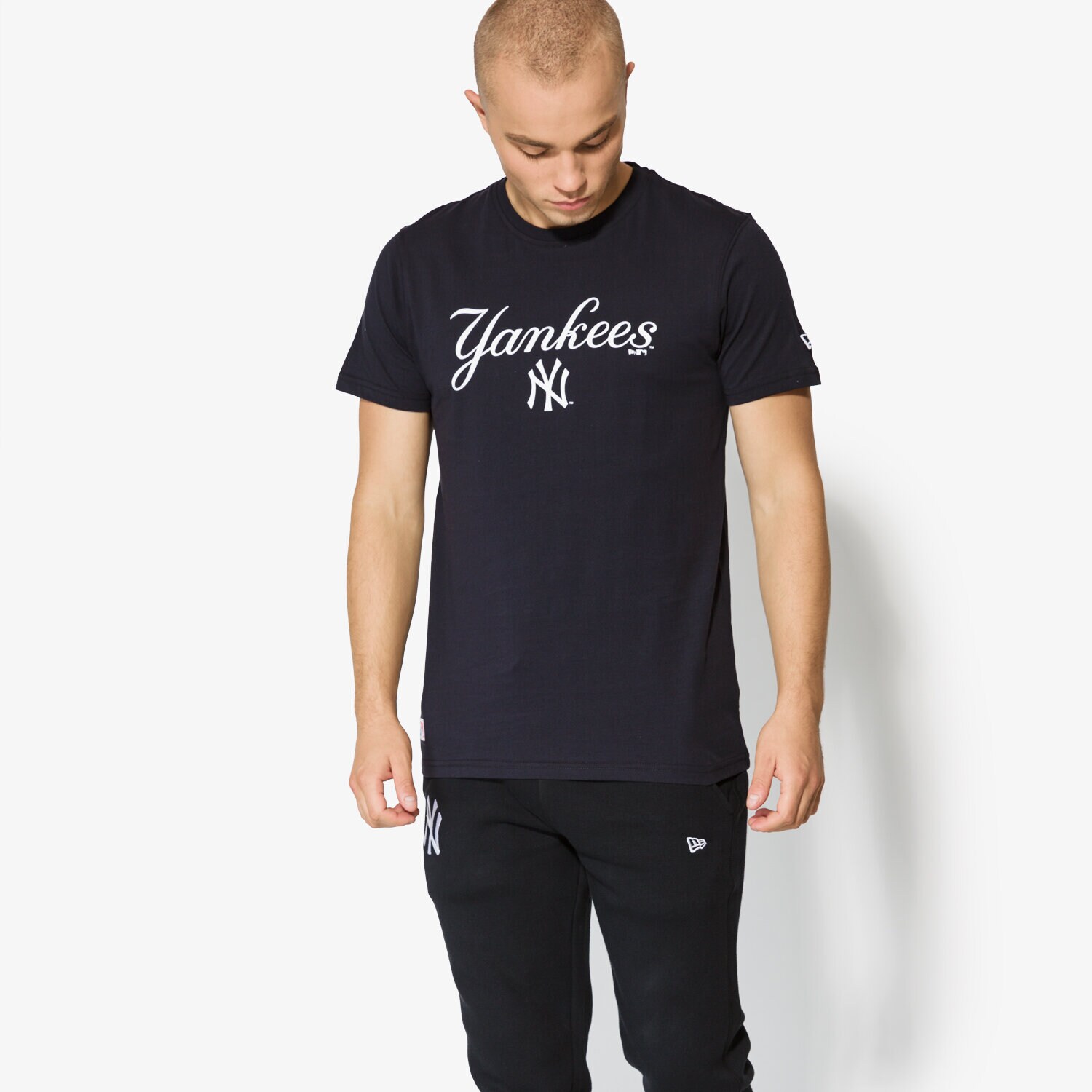 Herren T-Shirt NEW ERA T-SHIRT SS TEAM APPAREL TEE NY YANKEES NVY 11493594 Dunkelblau
