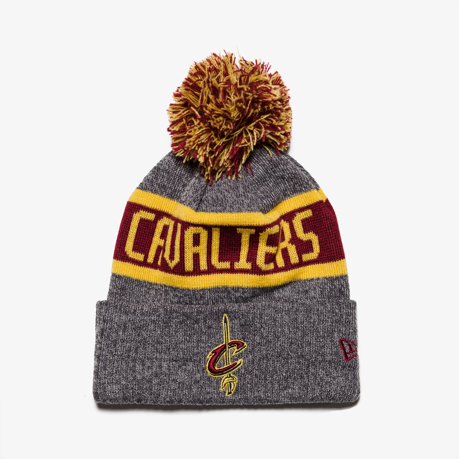 Kinder Mütze NEW ERA MÜTZE NBA KNIT MARL CLE CAVALIERS GRA/OTC 80524569 Grau