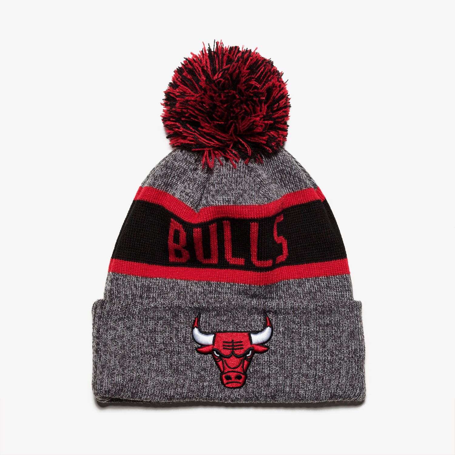 Kinder Mütze NEW ERA MÜTZE NBA KNIT MARL CHI BULLS GRA/OTC 80524568 Grau