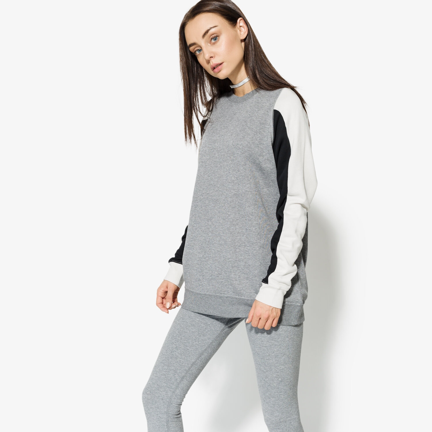 Damen NIKE SWEATSHIRT W NSW MODERN CREW CB 914408091 Grau