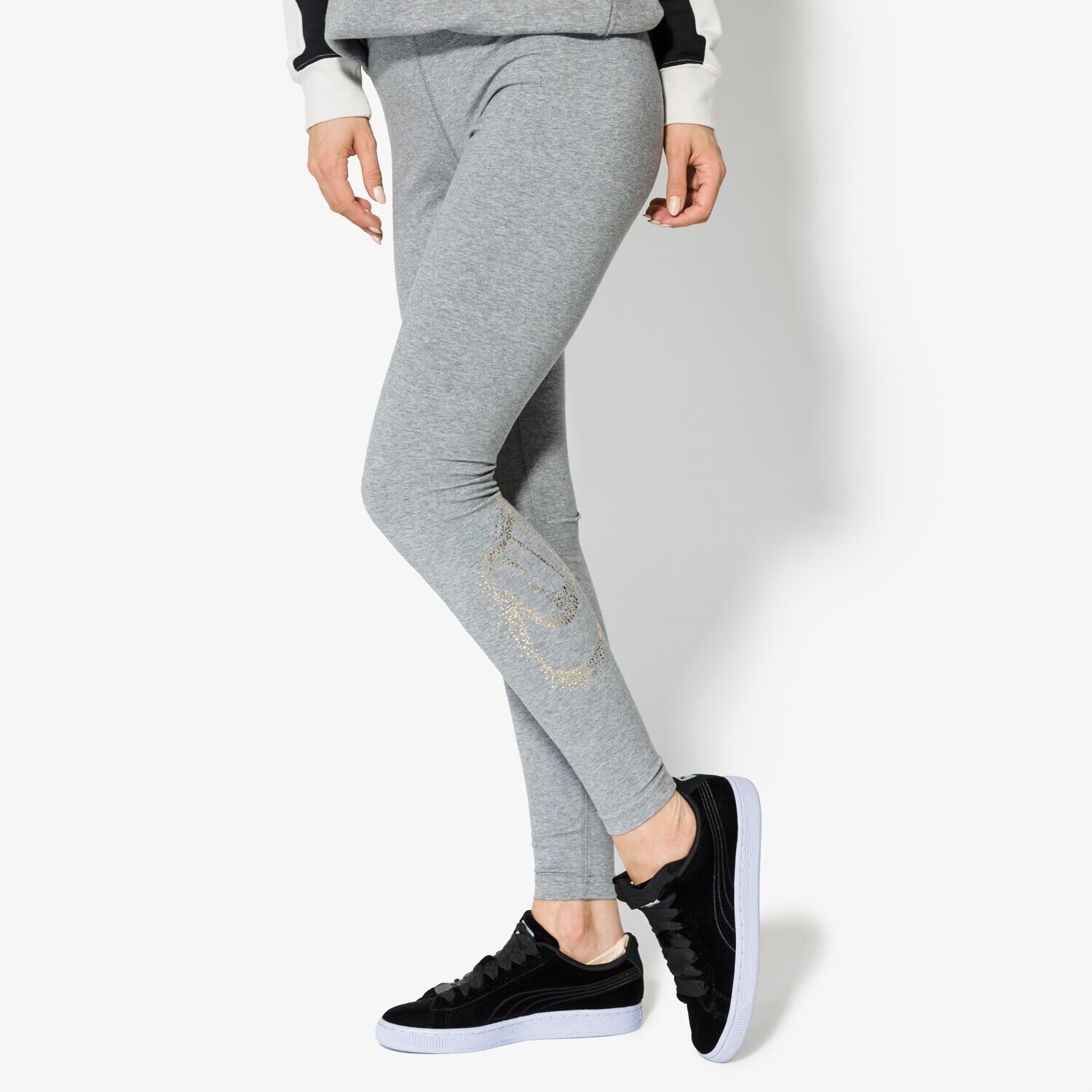 Damen Hosen NIKE LEGGINGS W NSW LGGNG METALLIC 859654091 Grau