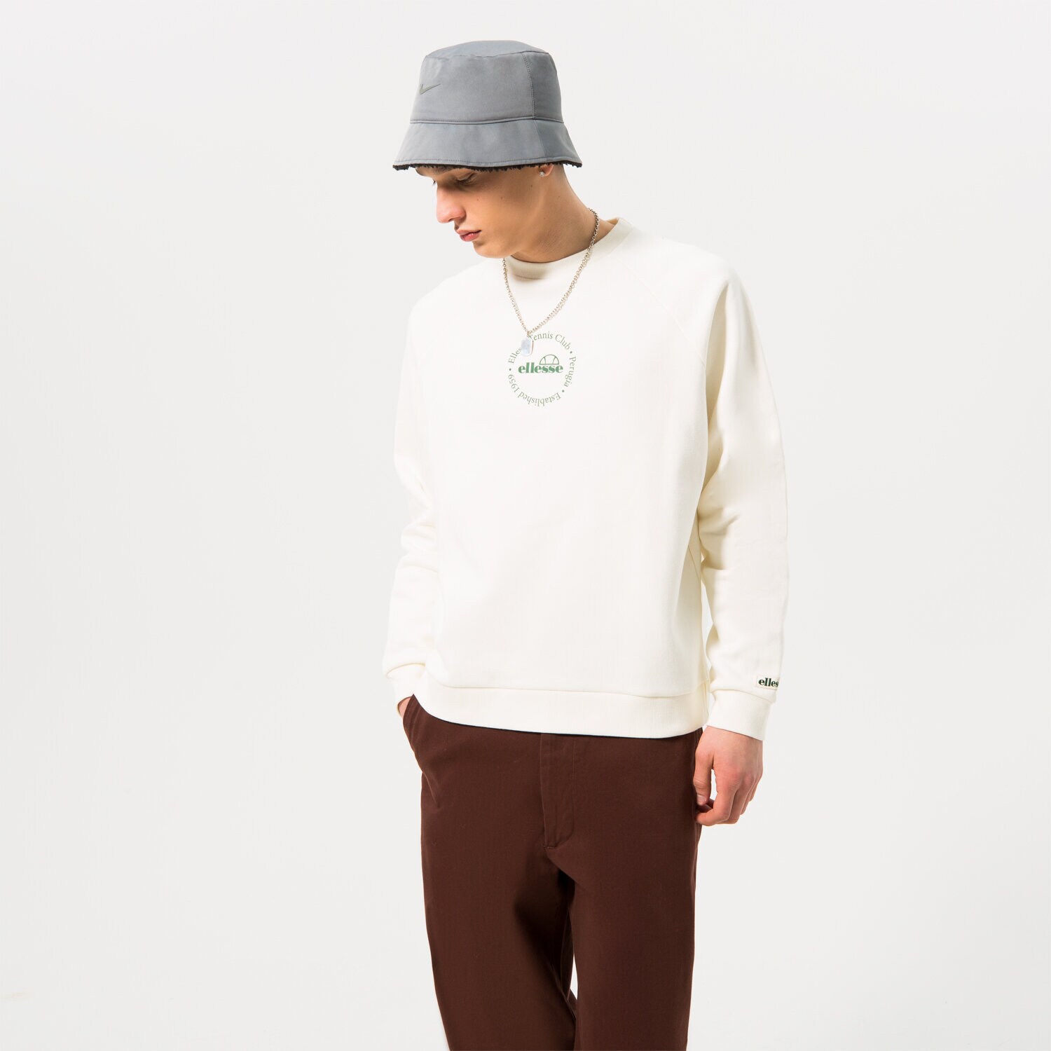 Damen ELLESSE SWEATSHIRT VOLIERO SWEATSHIRT OFF WHT SGR17619904 Weiß