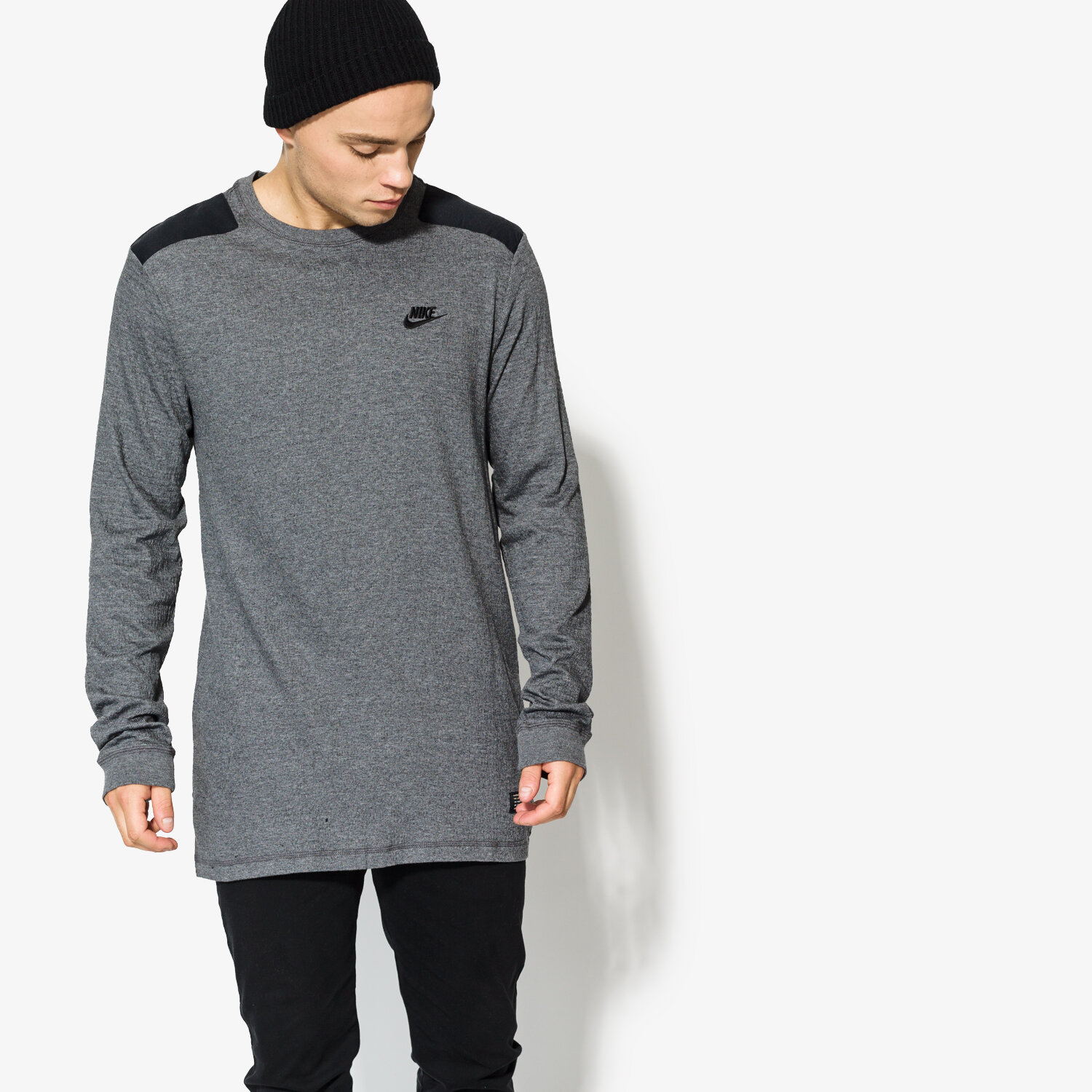 Herren T-Shirt NIKE T-SHIRT M NSW TOP LS AF1 925440071 Grau
