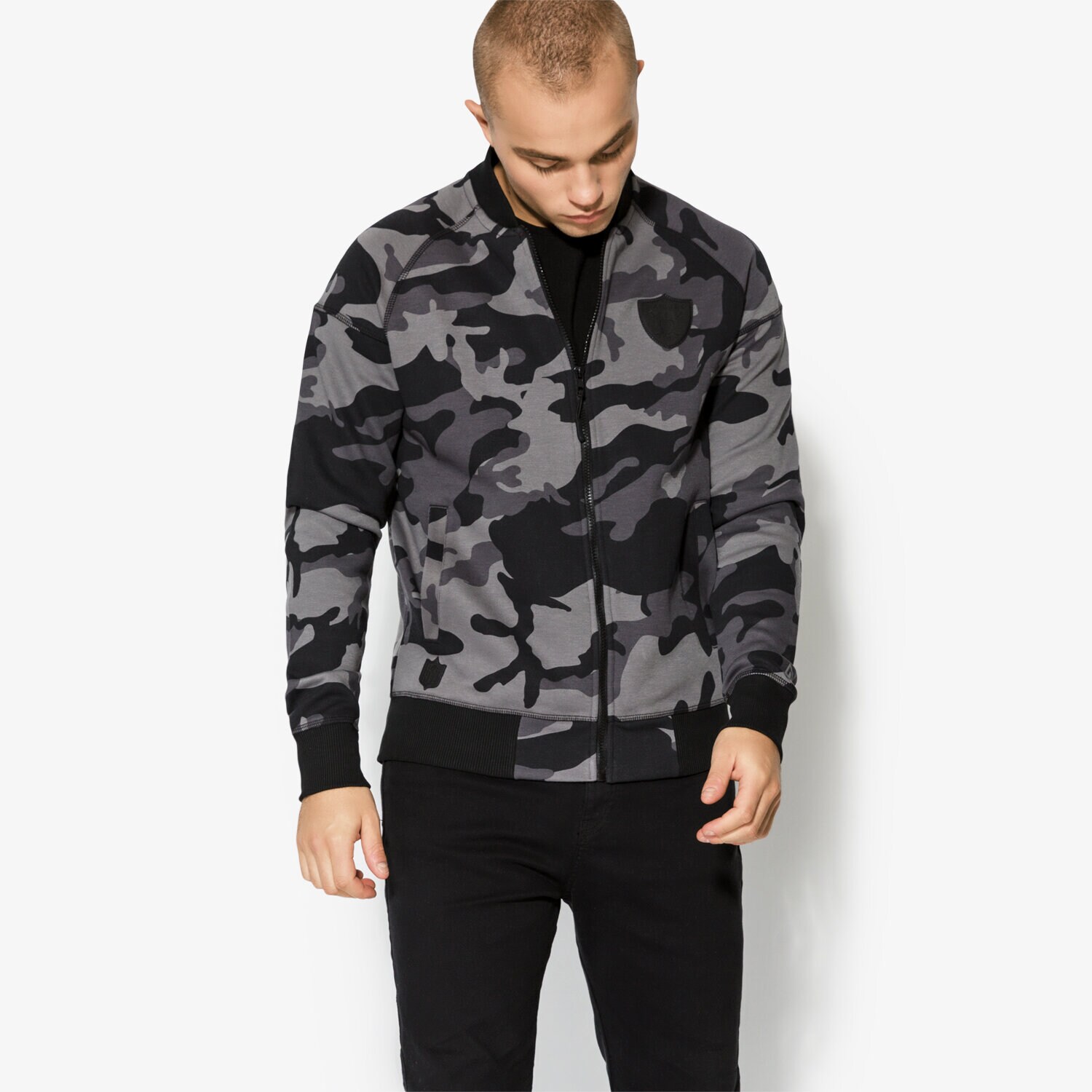 Herren NEW ERA SWEATSHIRT NTC BOMBER OAK RAIDERS BLK 11493650 Schwarz