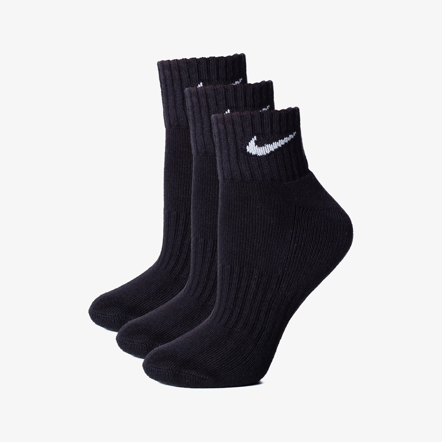 Damen Socken NIKE SOCKEN CUSH QT 3PR SX4926-001 Schwarz