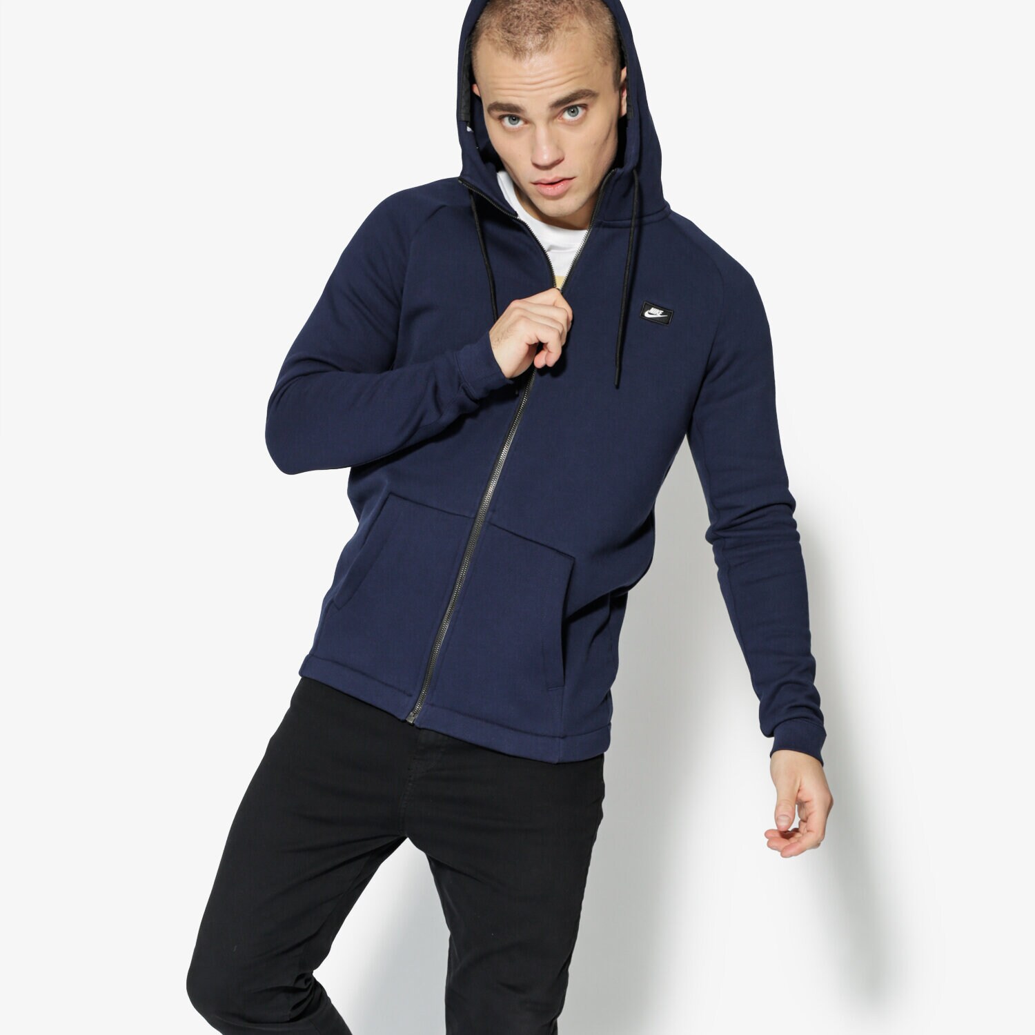 Herren NIKE SWEATSHIRT M NSW MODERN HOODIE FZ BB 835858-451 Dunkelblau
