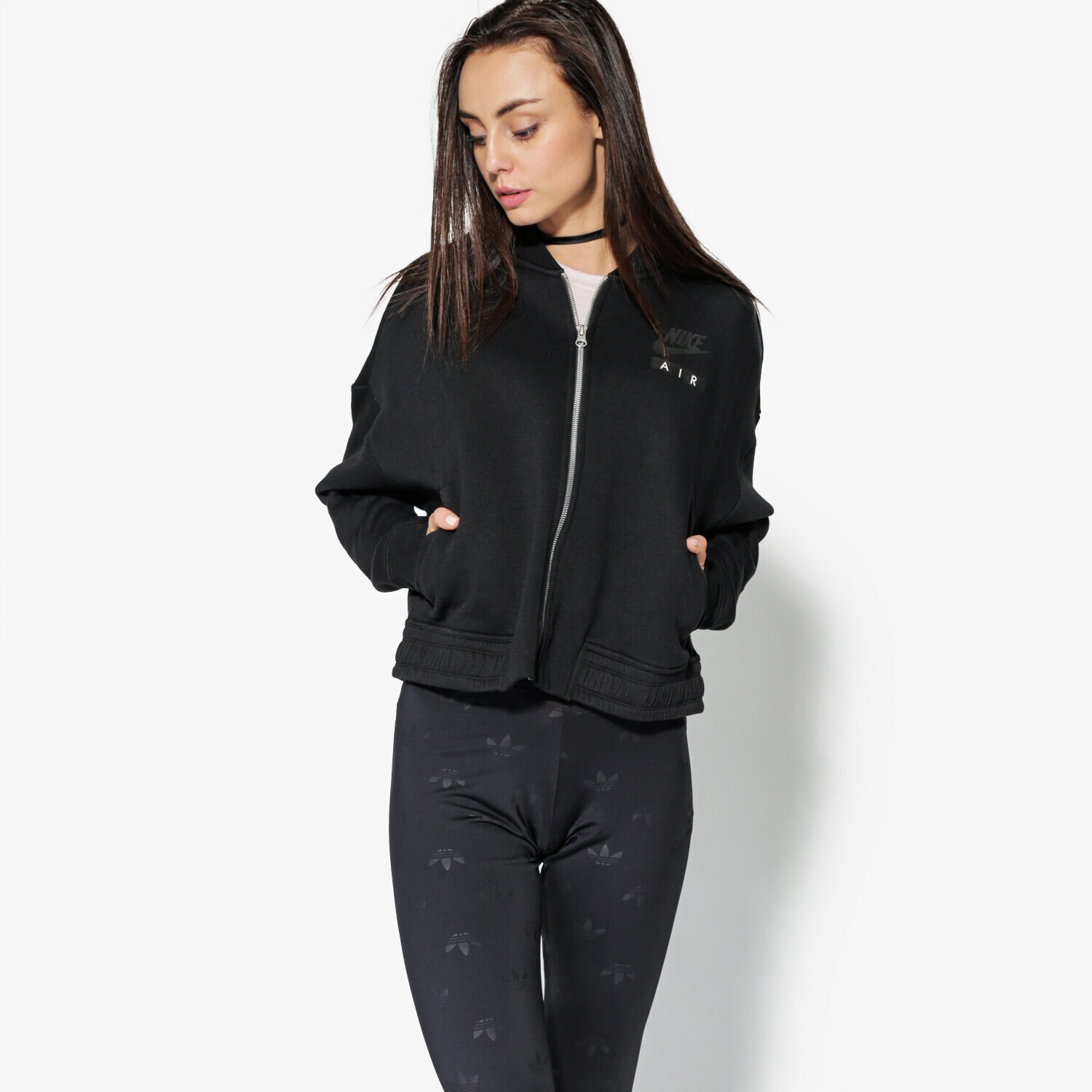Damen NIKE SWEATSHIRT W NSW RALLY JKT VARSITY AIR 920445-010 Schwarz