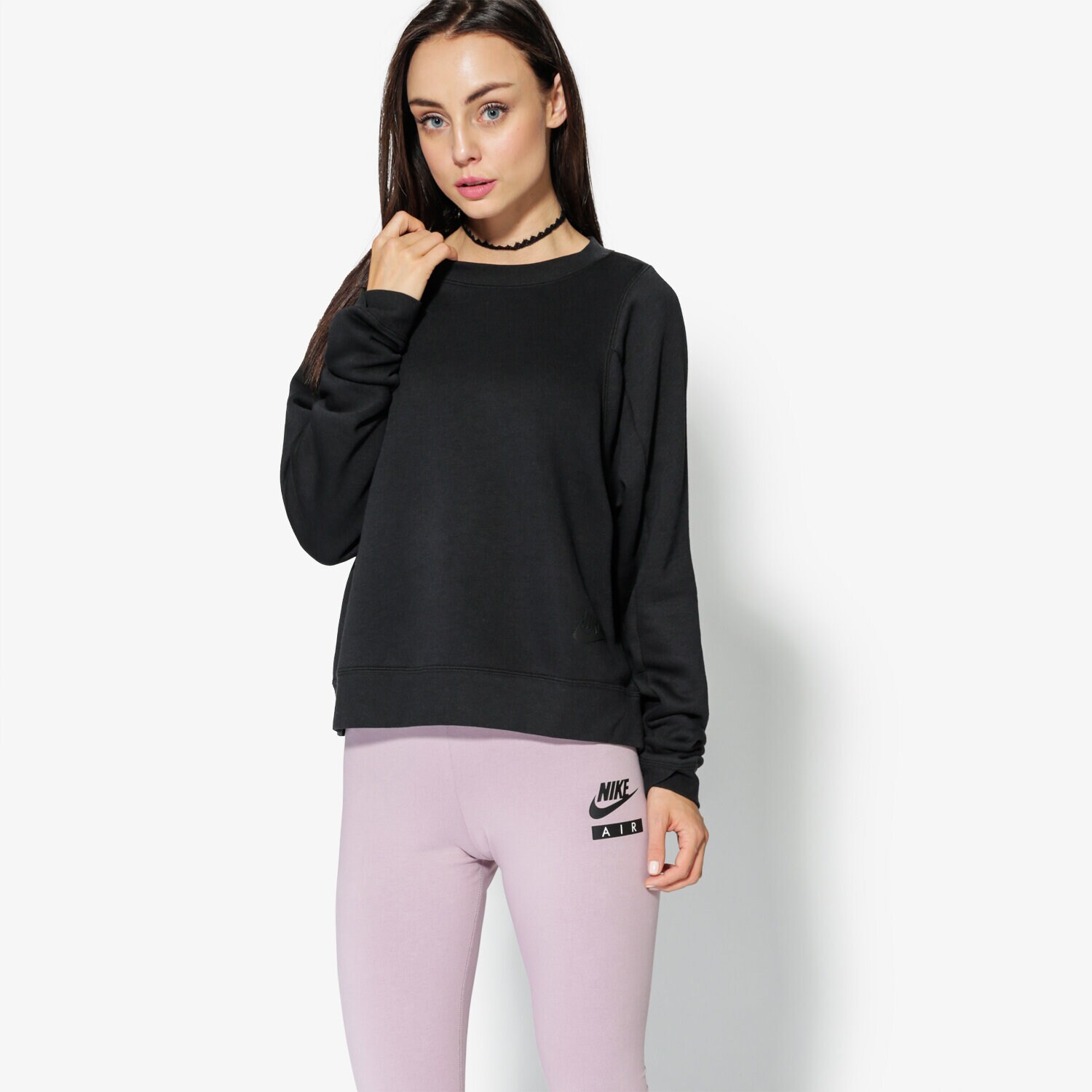 Damen NIKE SWEATSHIRT W NSW MODERN CREW SSNL 883807-010 Schwarz