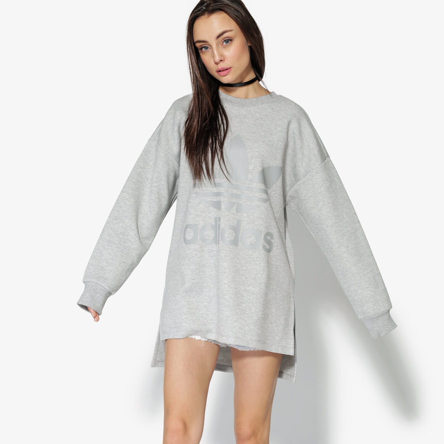 Damen ADIDAS SWEATSHIRT SWEATSHIRT CD6921 Grau