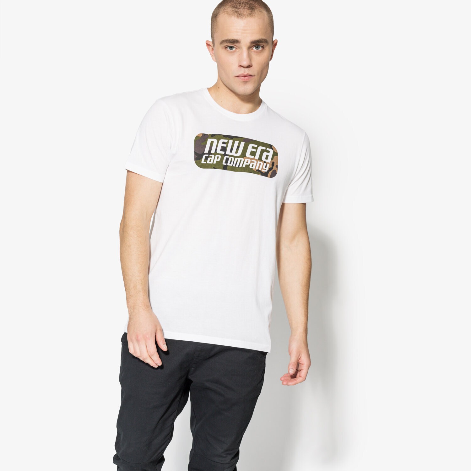 Herren T-Shirt NEW ERA T-SHIRT SS CAMO PILL BOX TEE NE WHI 11585992 Weiß
