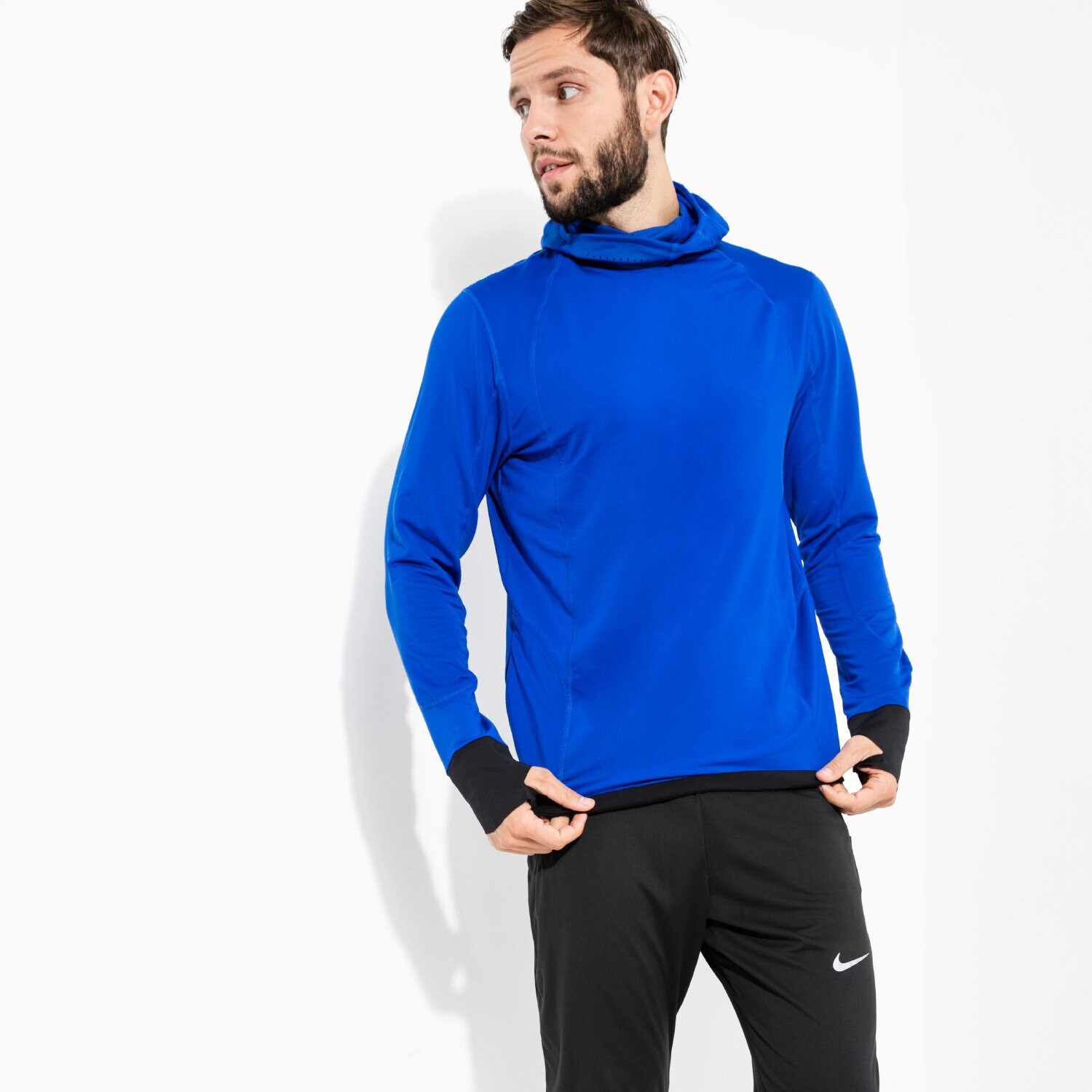 Herren UNDER ARMOUR SWEATSHIRT CG REACTOR RUN BALACLAVA 1298837-984 Blau