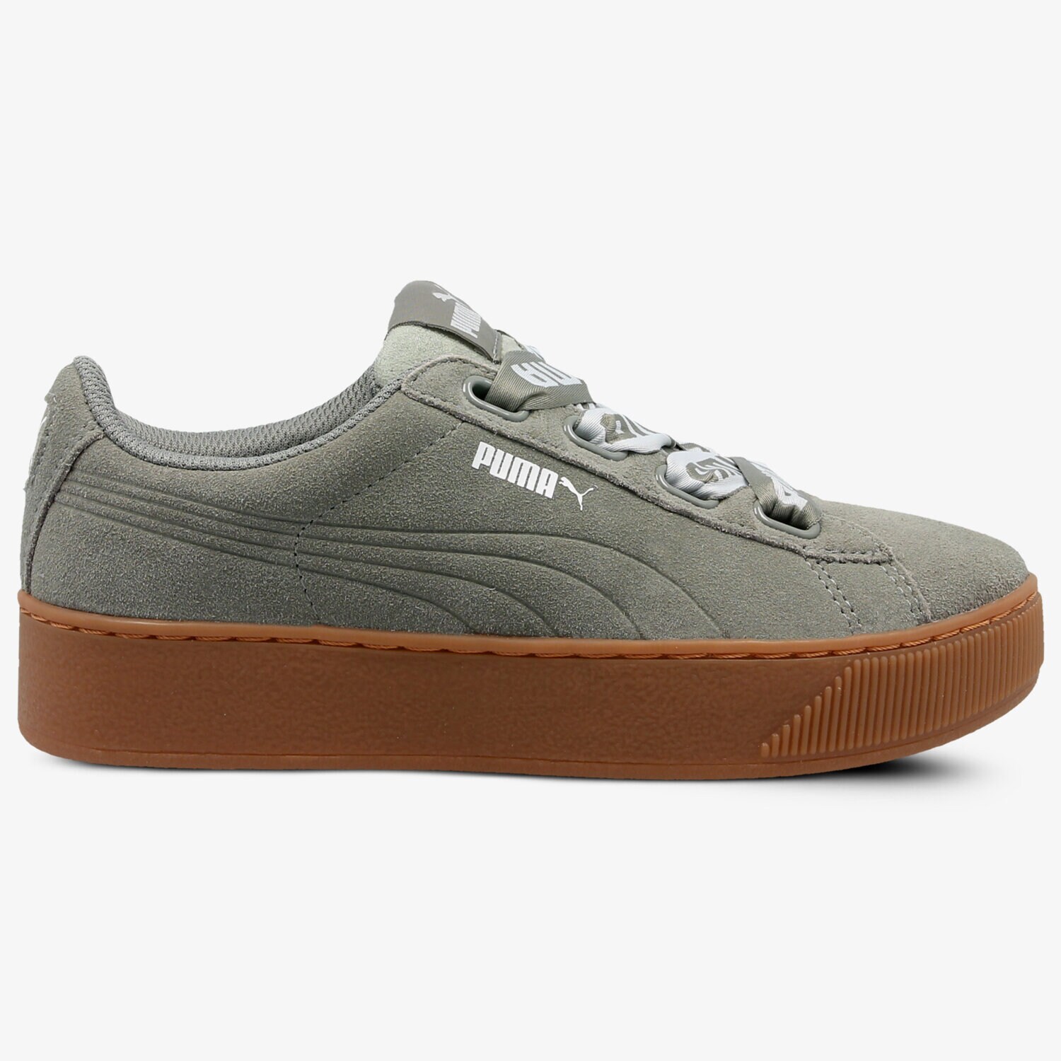 Damen Sneaker PUMA VIKKY PLATFORM RIBBON MU 36531403 Grau