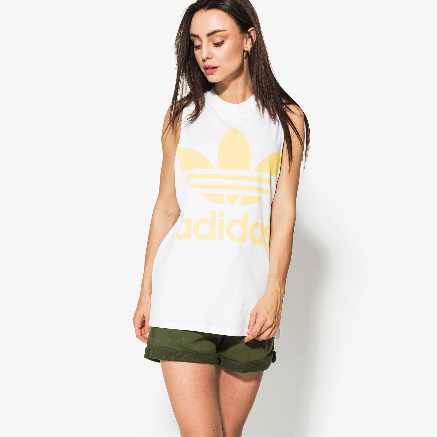Damen T-Shirt ADIDAS TANK TREFOIL TANK CE5582 Weiß