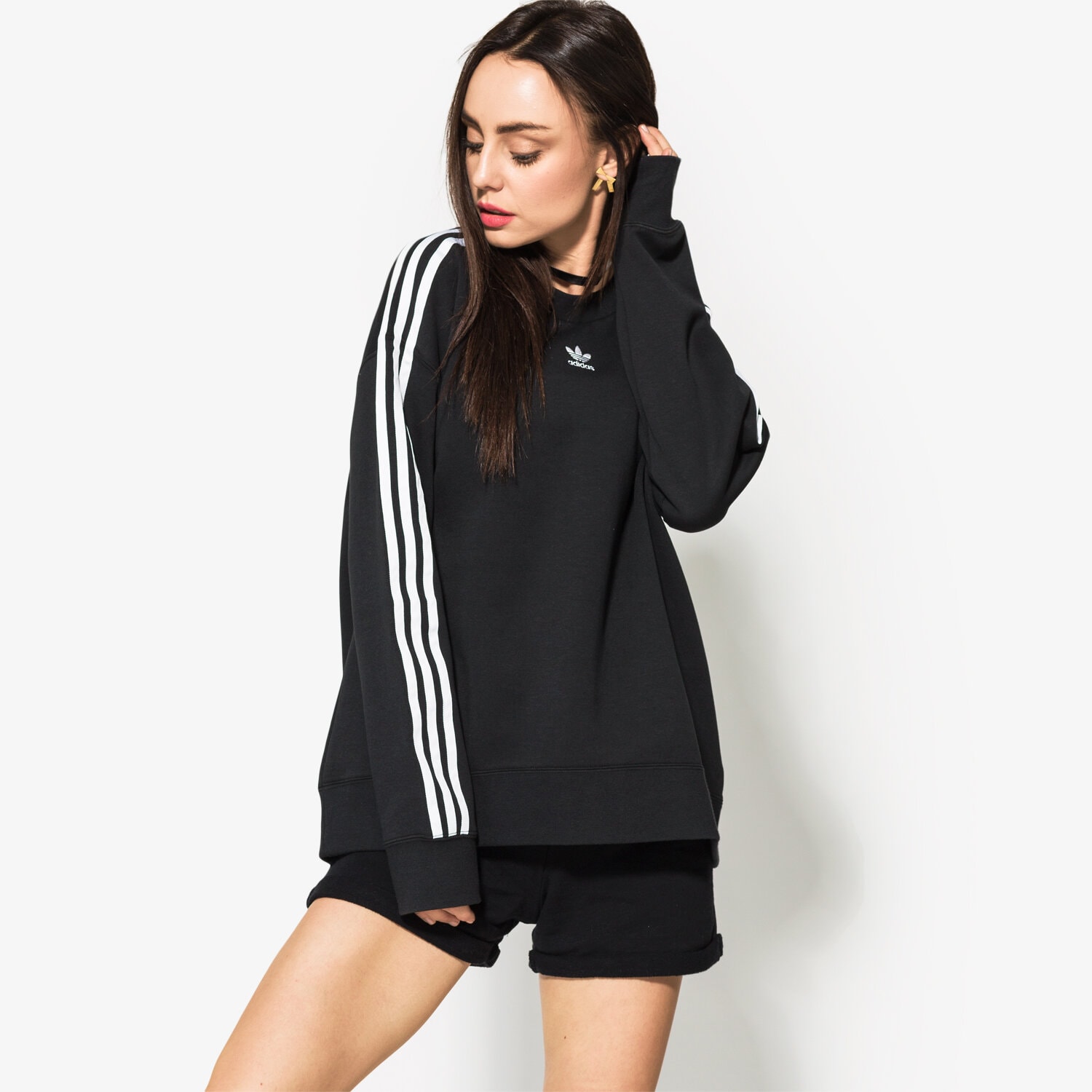 Damen ADIDAS SWEATSHIRT CREW SWEATER CE2431 Schwarz