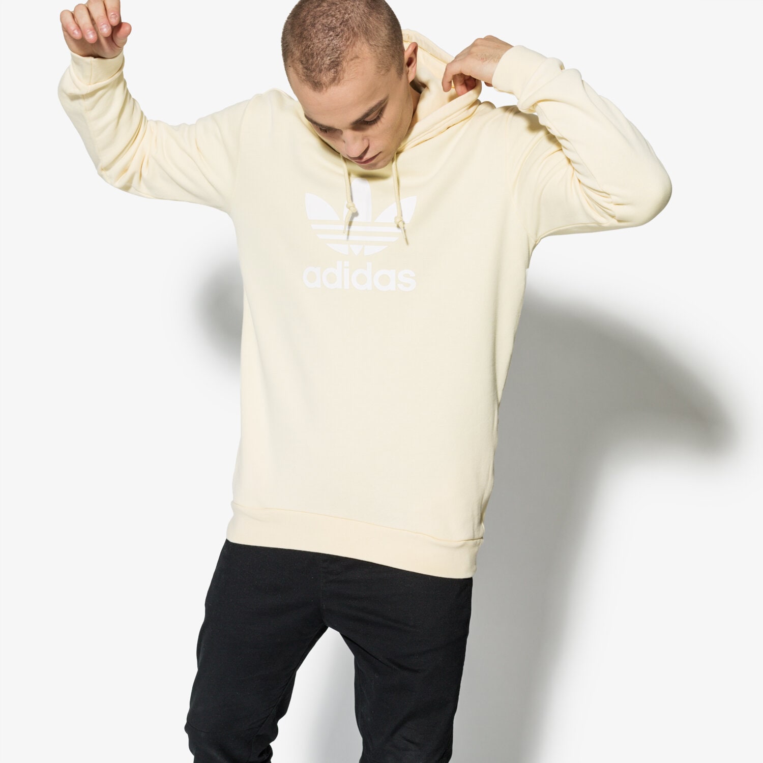 Herren ADIDAS SWEATSHIRT TREFOIL HOODY CW1243 Gelb