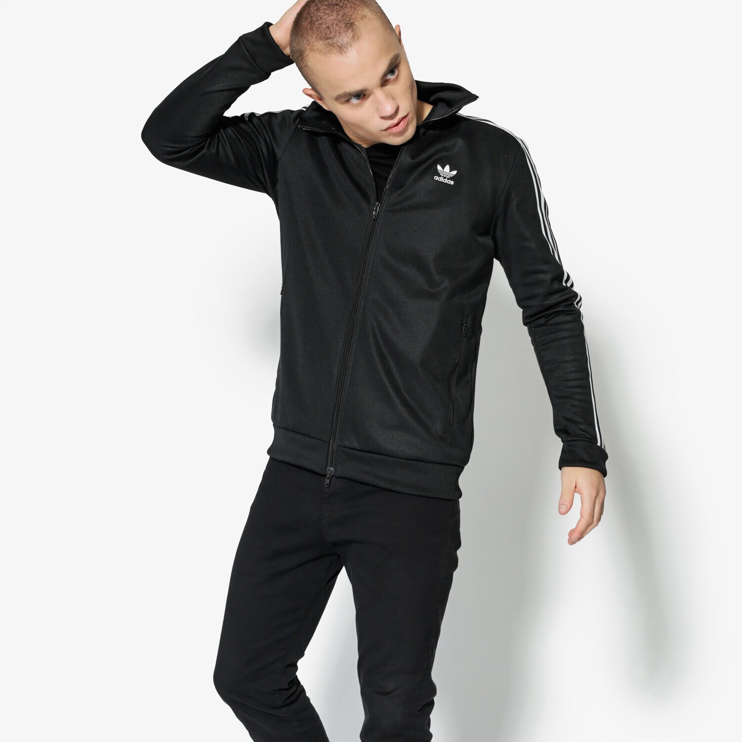 Herren ADIDAS SWEATSHIRT BECKENBAUER TT ADICOLOR CW1250 Schwarz