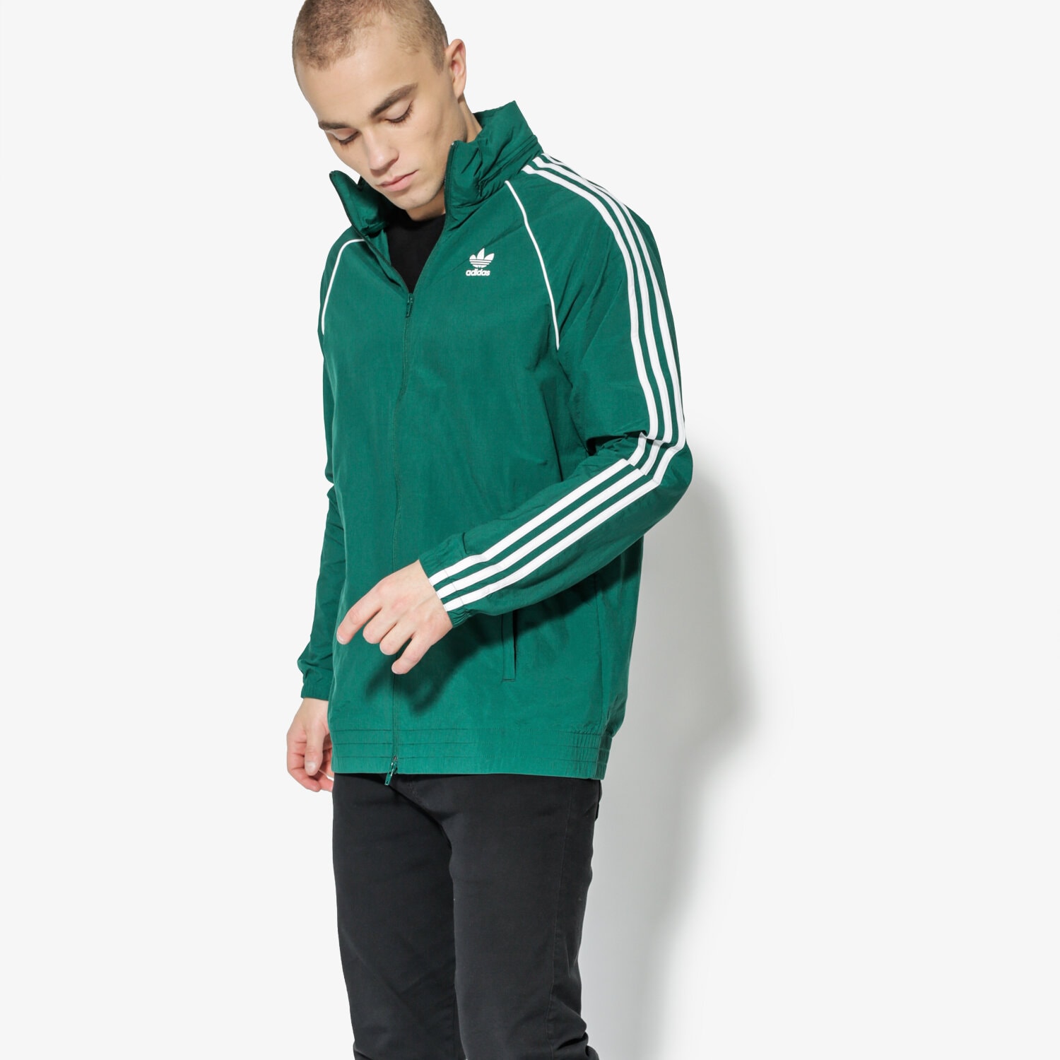 Herren Übergangsjacke ADIDAS JACKE SST WINDBREAKER CW1311 Grün