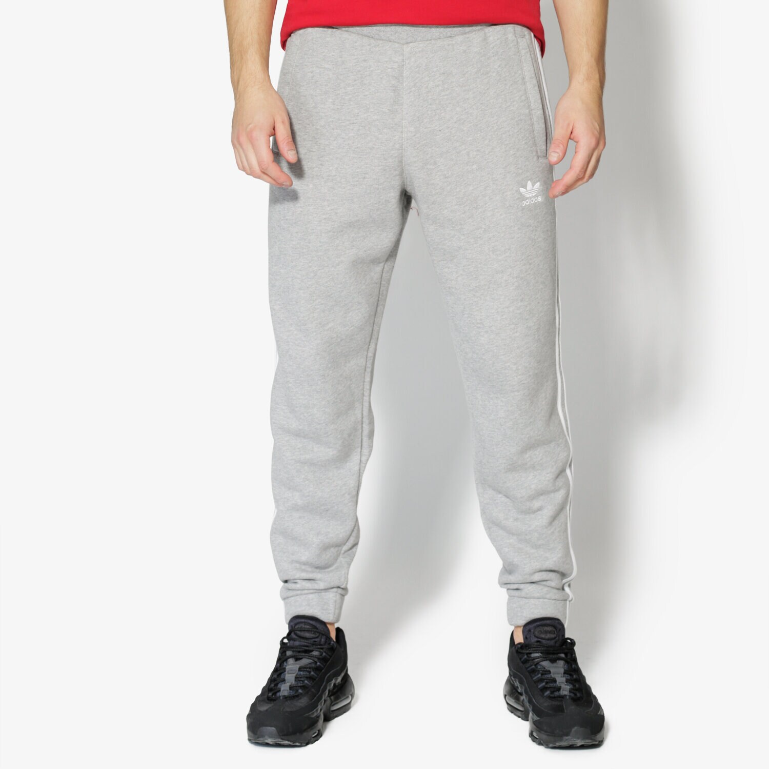 Herren Hosen ADIDAS HOSE 3-STRIPES PANTS CY4569 Grau