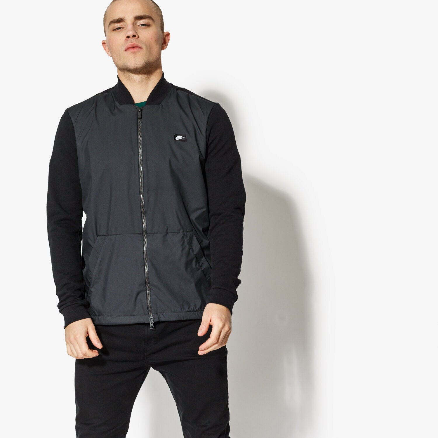 Herren Übergangsjacke NIKE JACKE M NSW MODERN TOP FT 886245-010 Schwarz