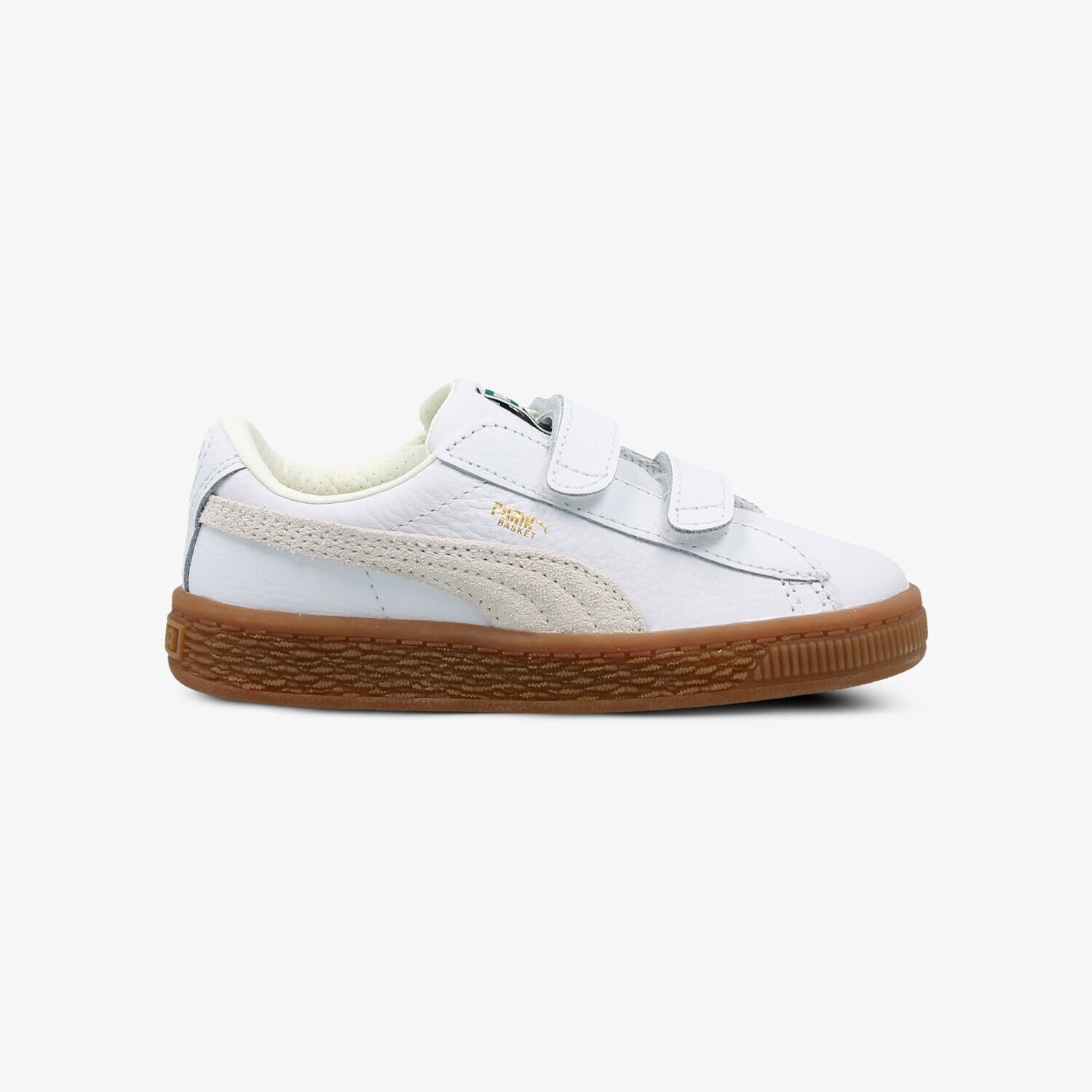 Kinder Sneaker PUMA BASKET CLASSIC GUM DELUXE V INF  36508001 Weiß