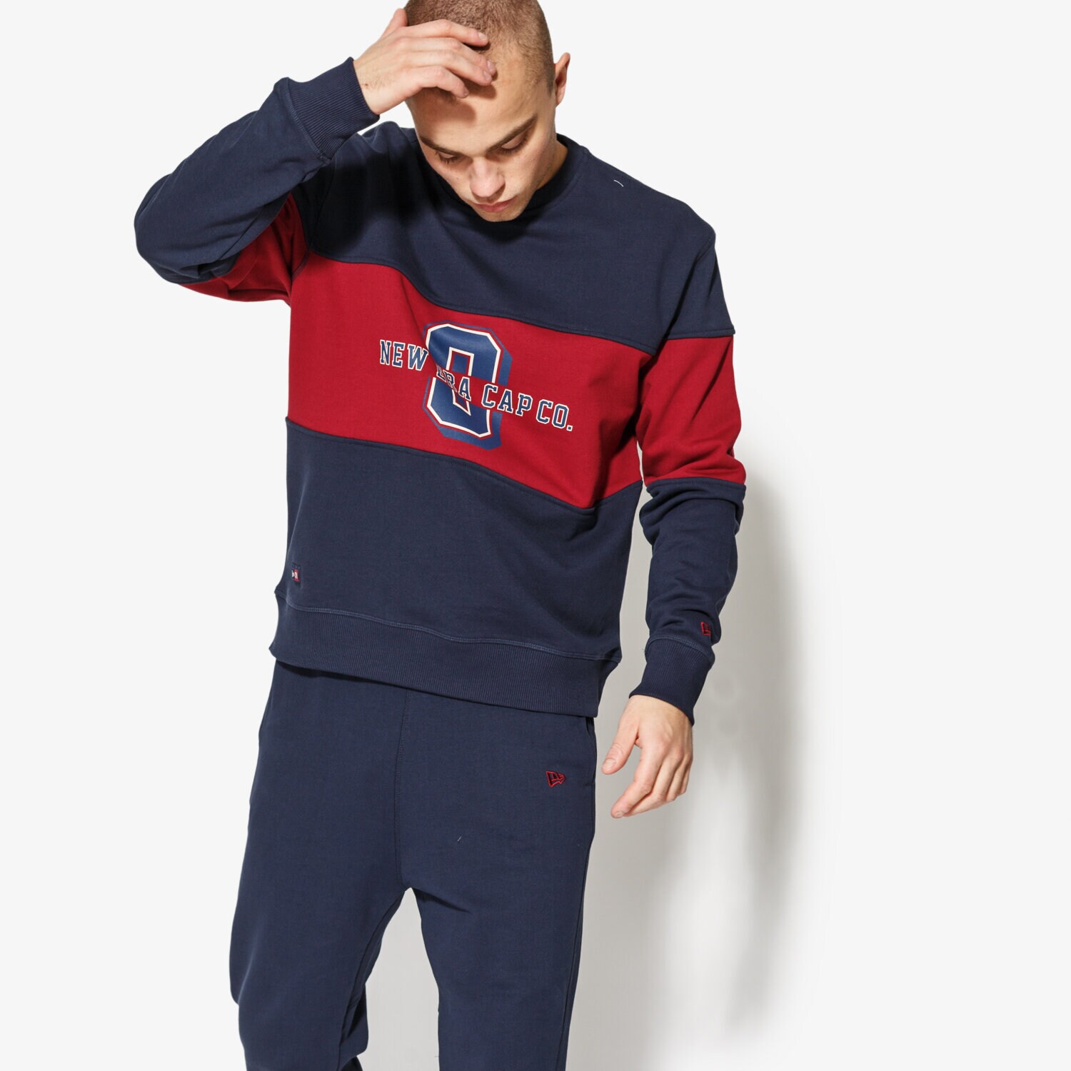 Herren NEW ERA SWEATSHIRT WORLD HOOD CREW NEW ERA NIGHT SHIFT NAVY/ 11517693 Dunkelblau