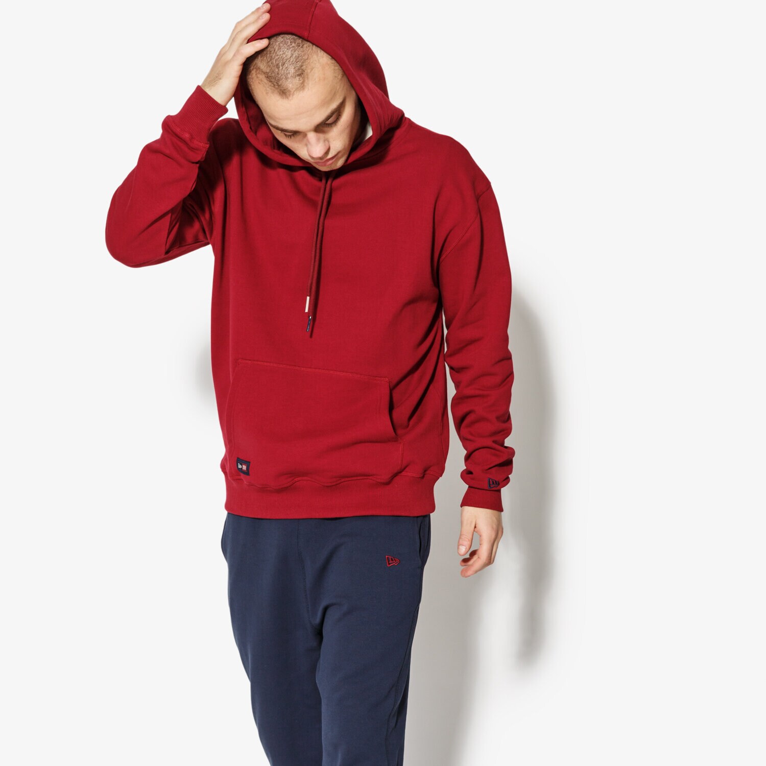 Herren NEW ERA SWEATSHIRT WORLD HOOD OVERSIZED HOODY NEW ERA CARDIN 11517689 Dunkelrot