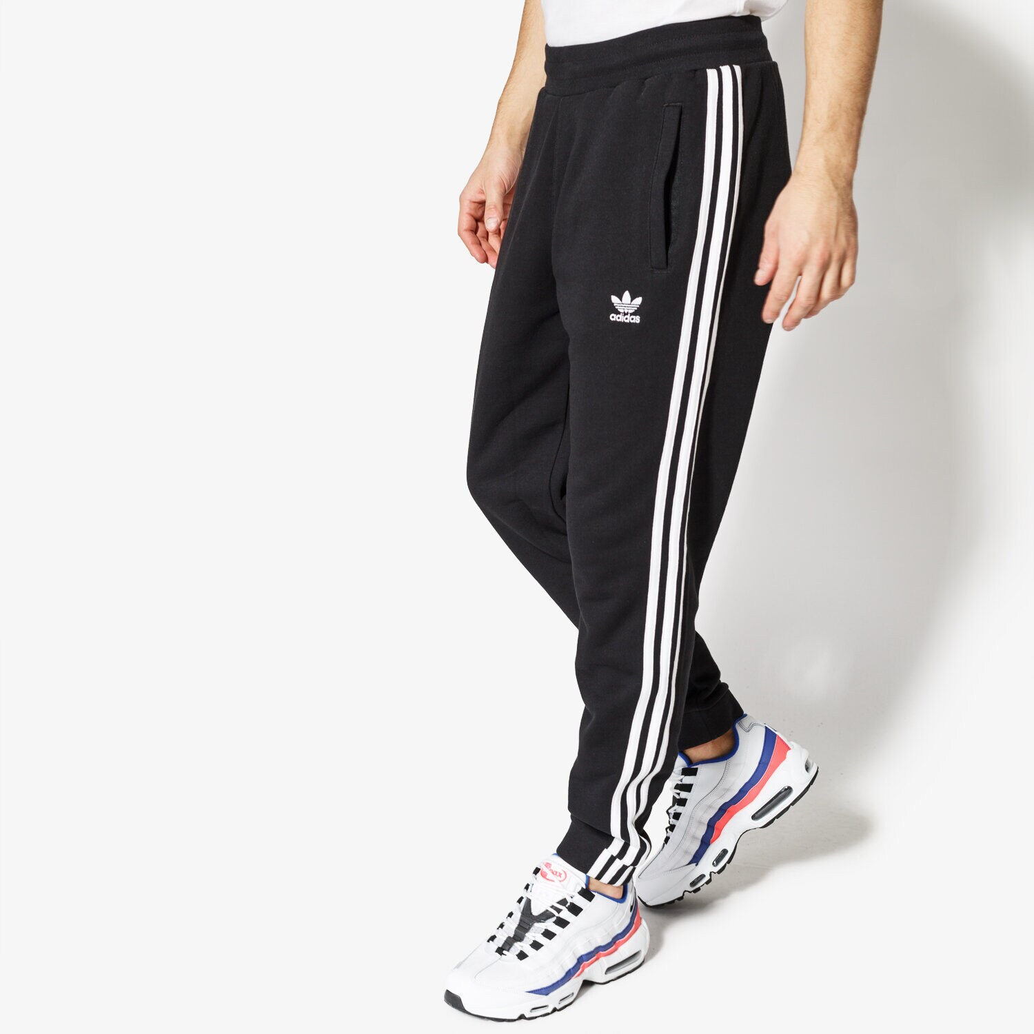 Herren Hosen ADIDAS HOSE 3-STRIPES PANTS CW2981 Schwarz