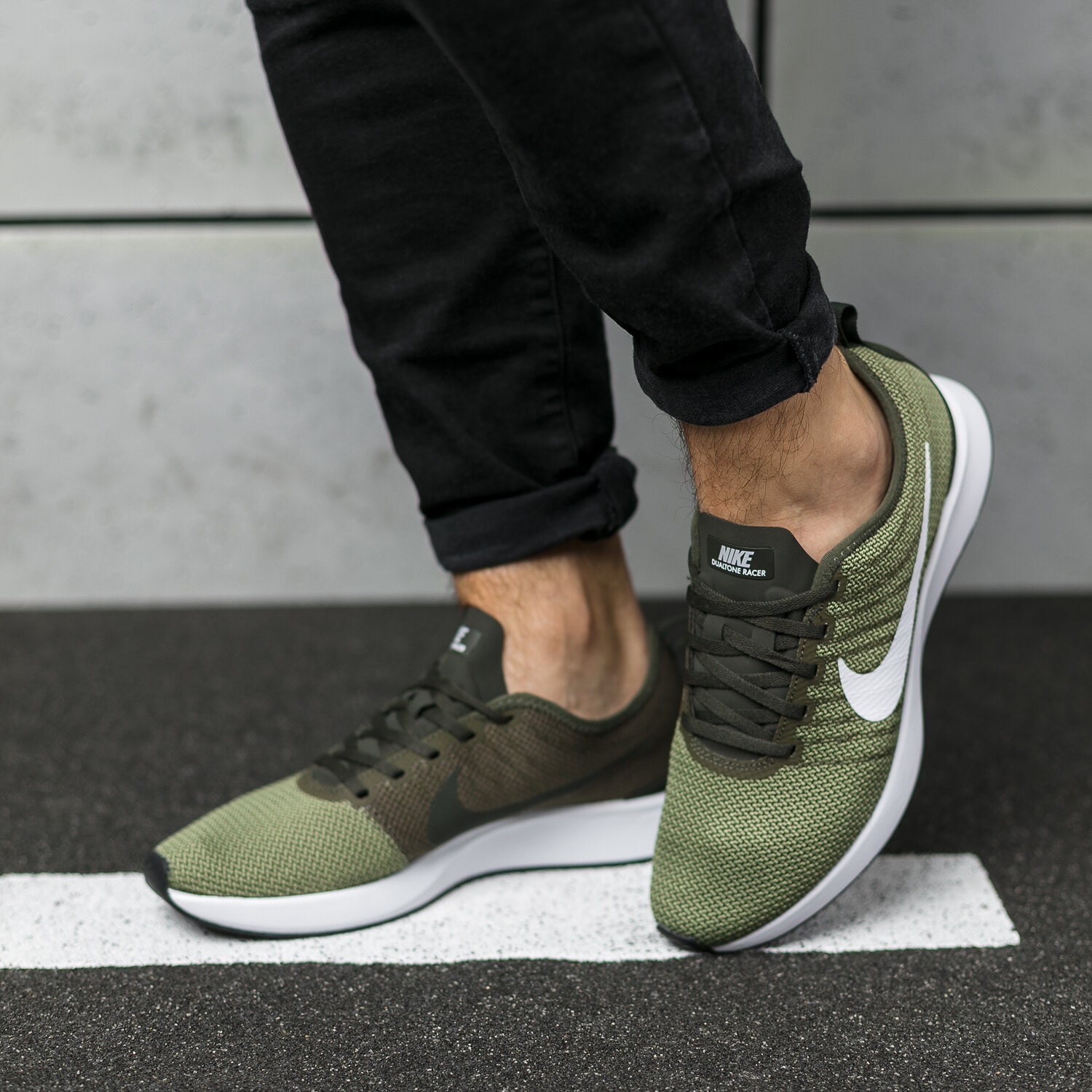 nike dualtone racer olive