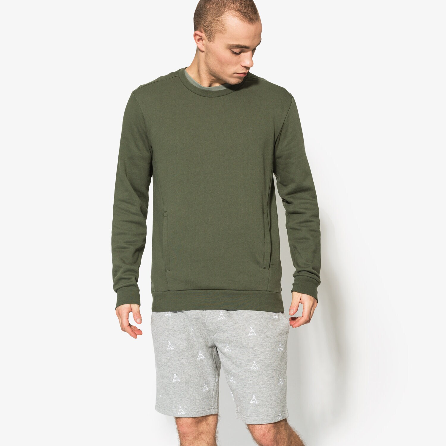 Herren CONFRONT SWEATSHIRT ASH CF18BLM12001 Grün