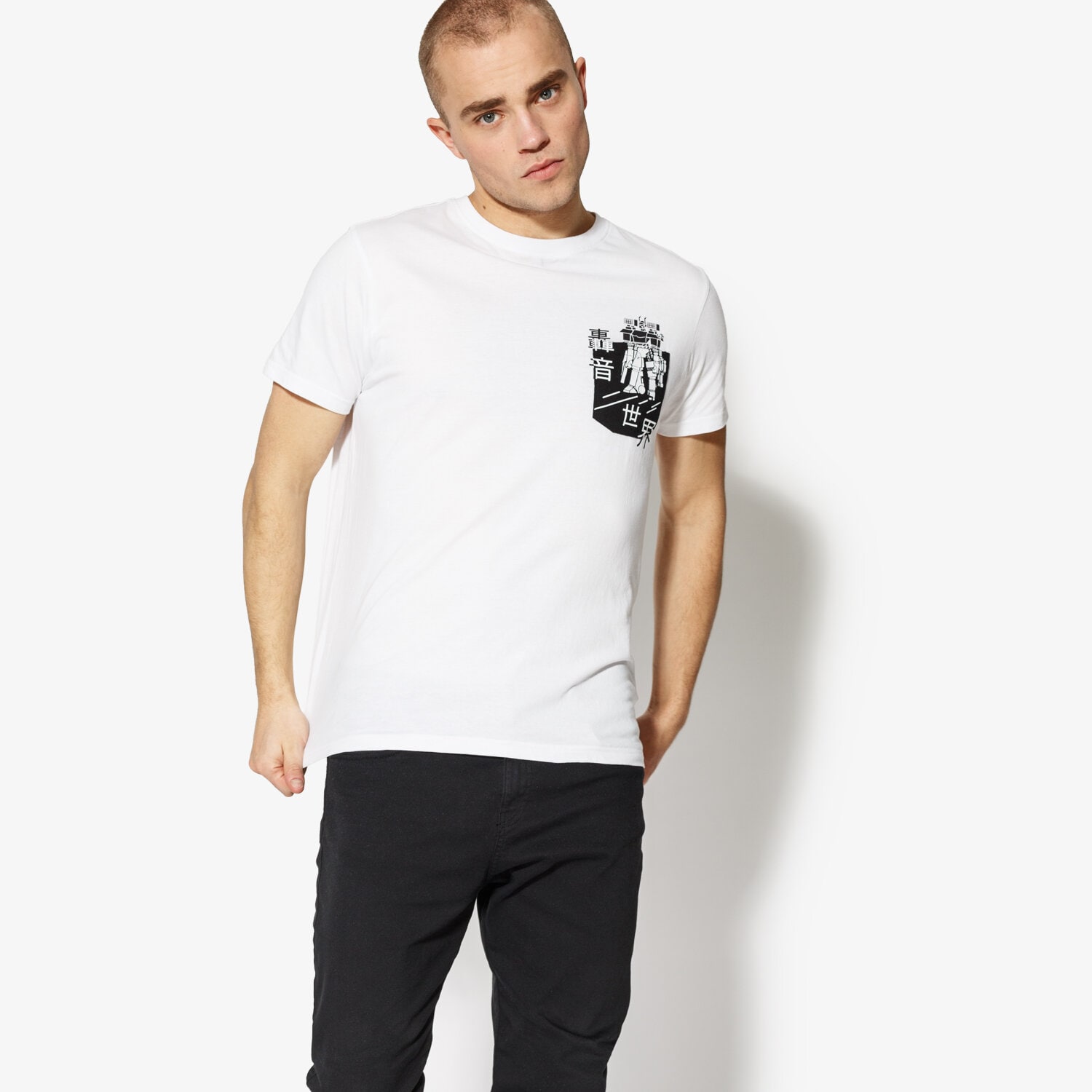 Herren T-Shirt CONFRONT T-SHIRT SS CONTRAST CF18TSM70001 Weiß