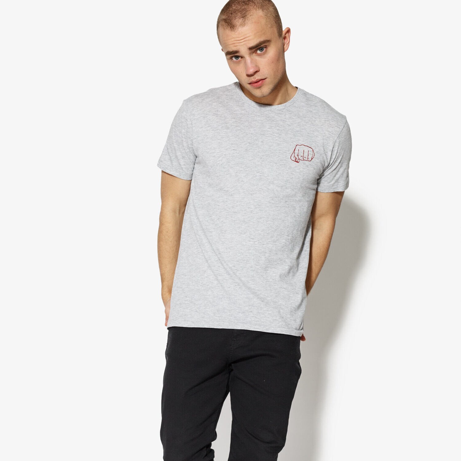 Herren T-Shirt CONFRONT T-SHIRT SS SIGNATURE CF18TSM74001 Grau