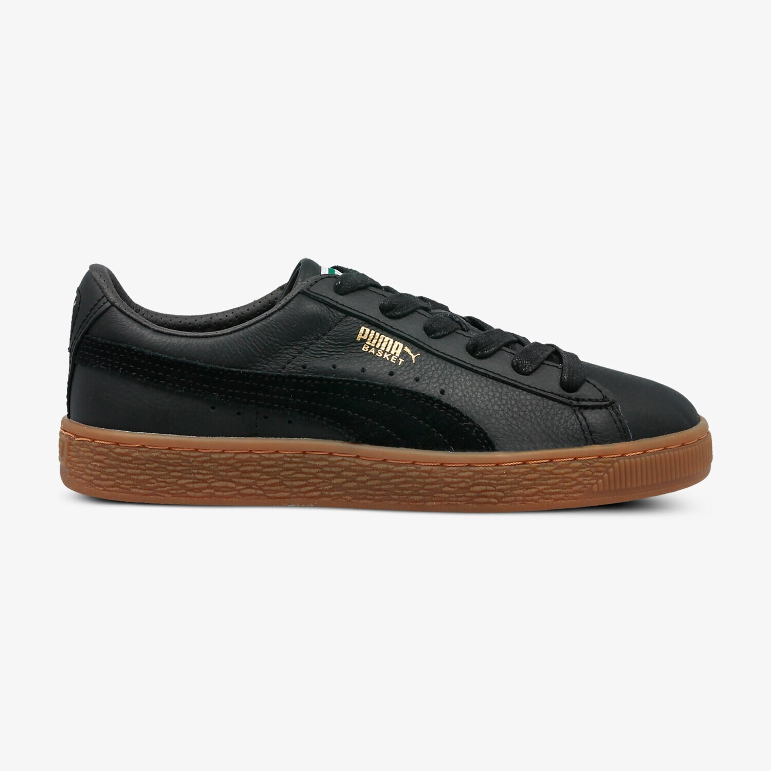 Kinder Sneaker PUMA BASKET CLASSIC GUM DELUXE JR 36507802 Schwarz
