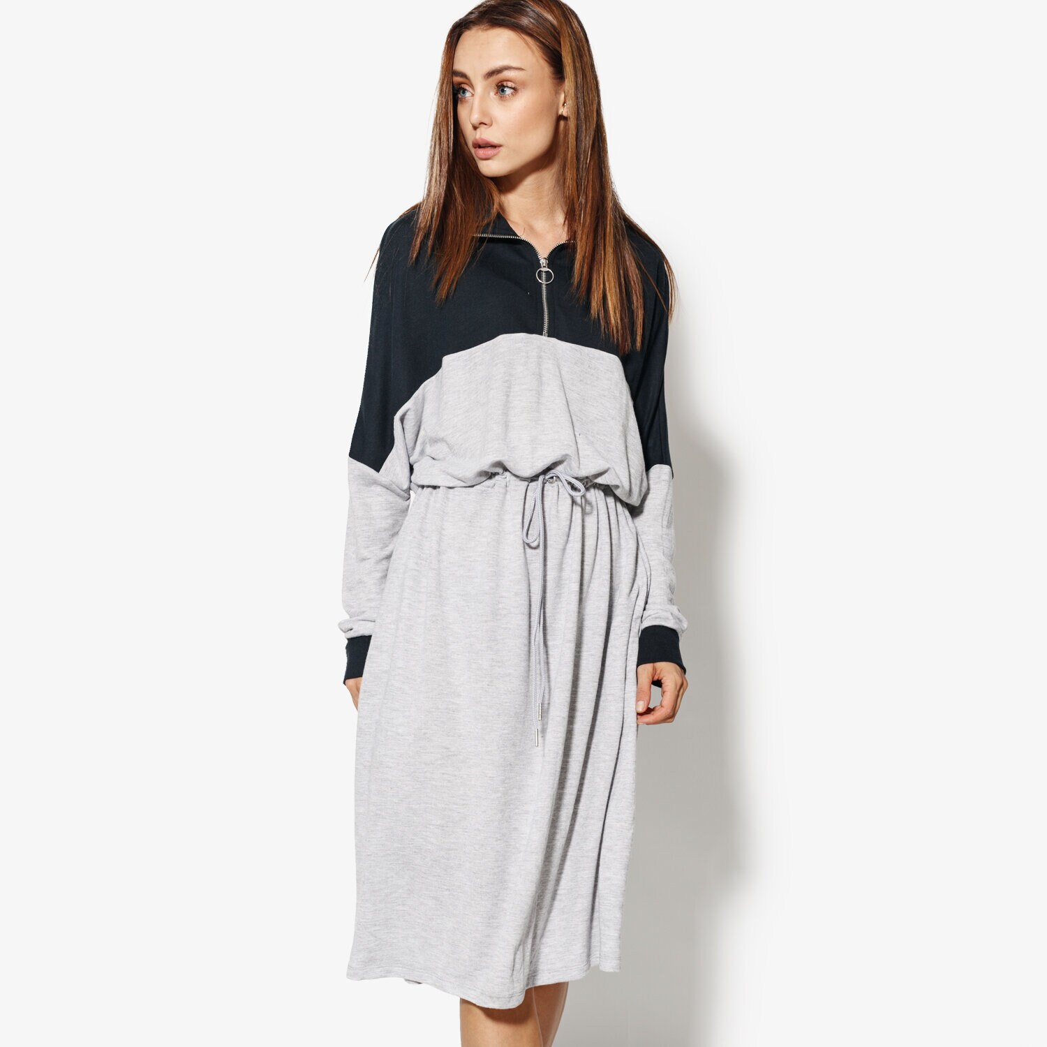Damen Kleid CONFRONT KLEID SPRUCE CF18SUD10001 Grau