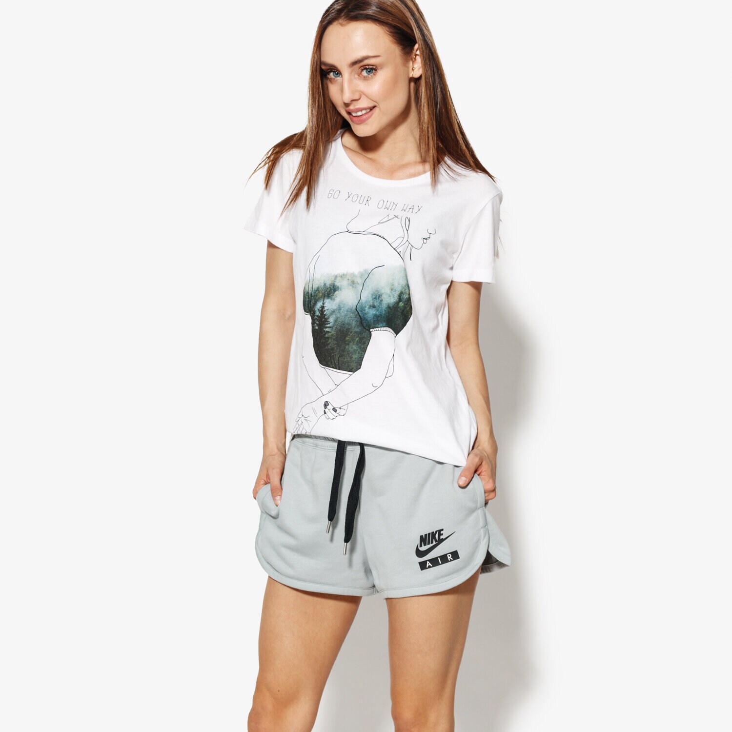 Damen T-Shirt CONFRONT T SHIRT SHADOW CF18TSD21001 Weiß