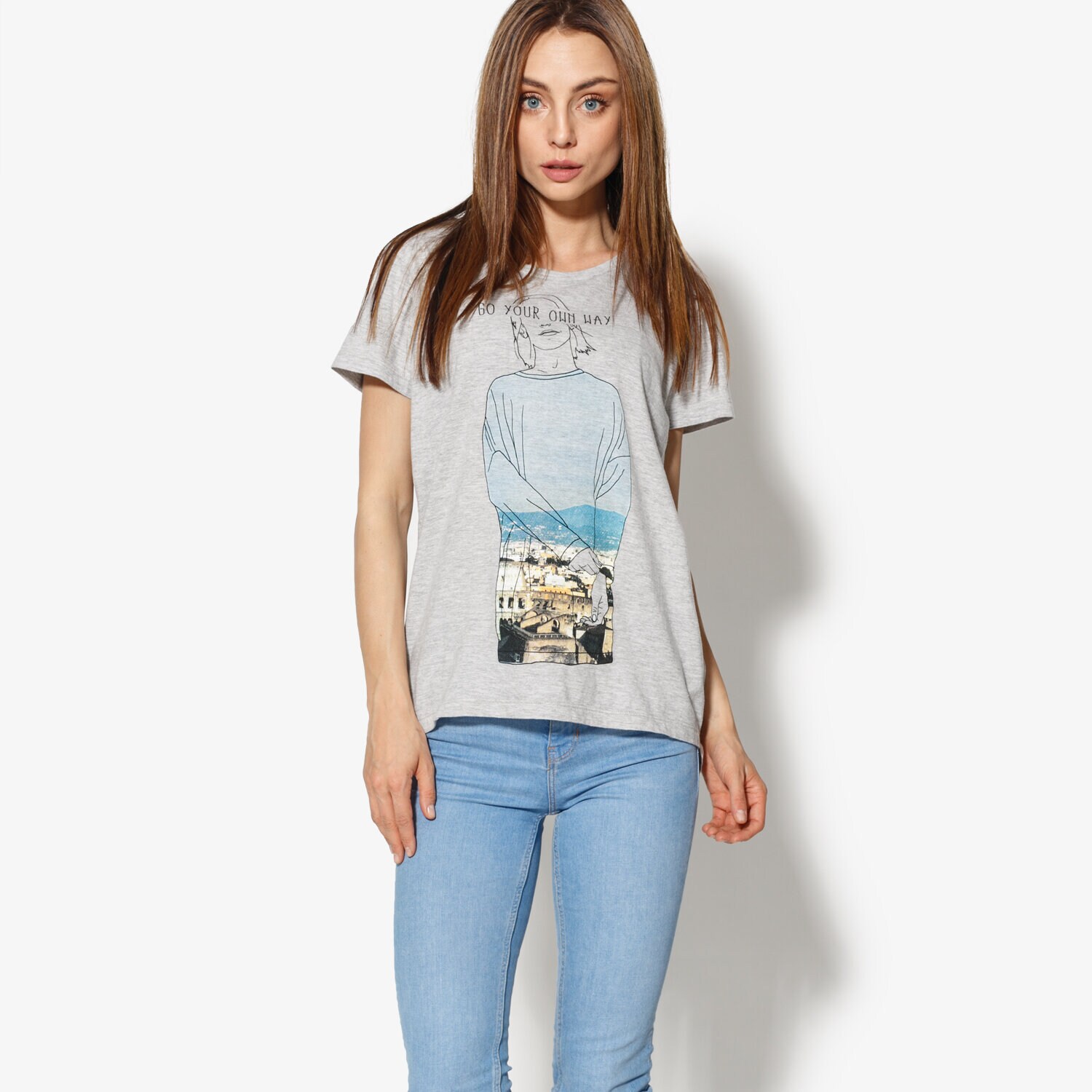 Damen T-Shirt CONFRONT T-SHIRT SS IRIS CF18TSD22001 Grau