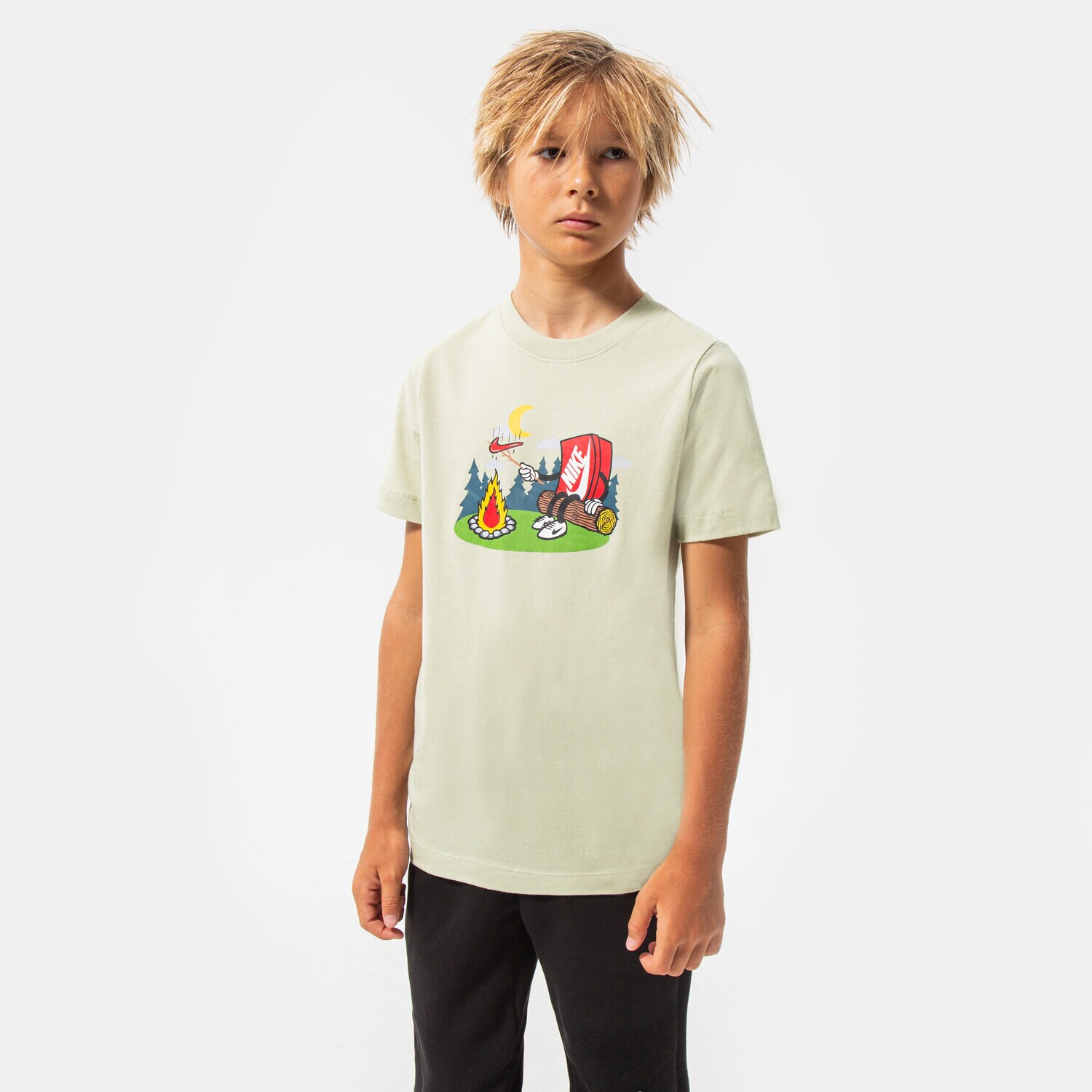Kinder T-Shirt NIKE T-SHIRT B NSW TEE BOXY 2 BOY DQ3855-371 Grau