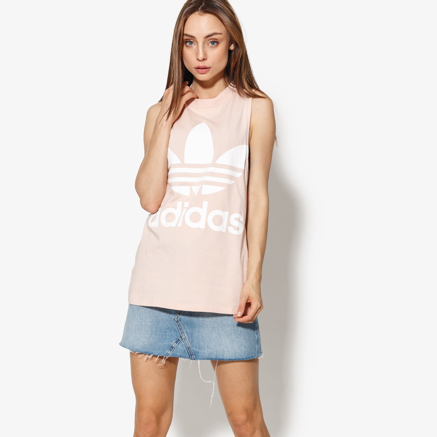 Damen T-Shirt ADIDAS TANK TREFOIL TANK CE5583 Rosa