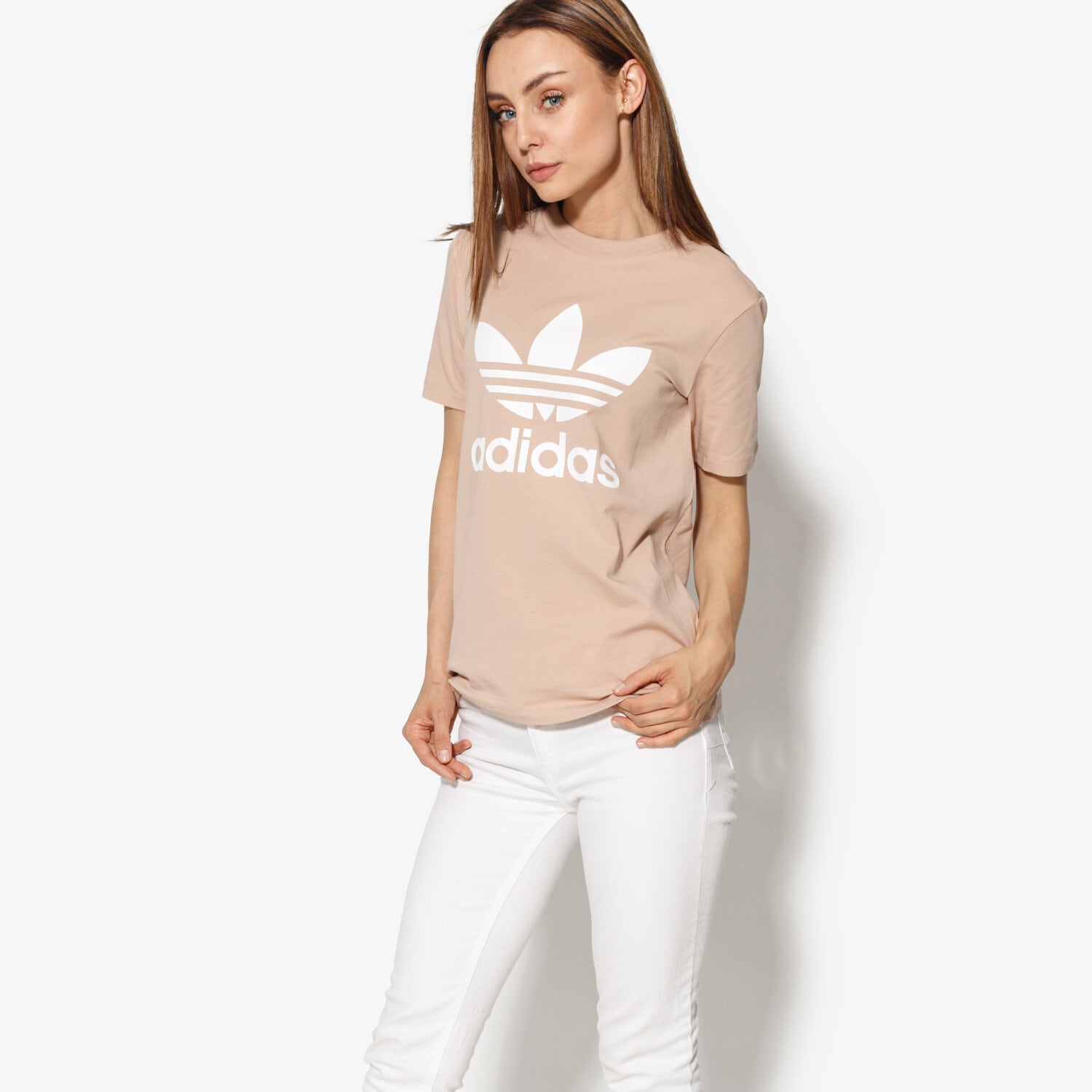 Damen T-Shirt ADIDAS T-SHIRT SS TREFOIL TEE CV9894 Rosa