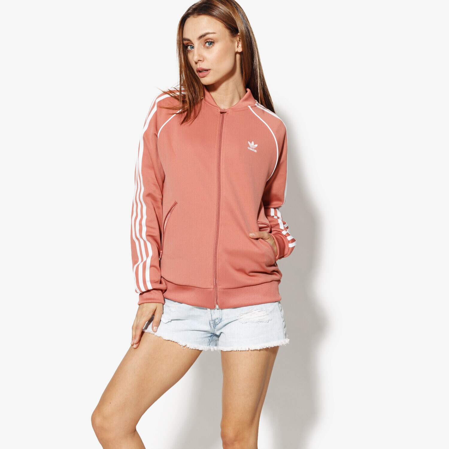 Damen ADIDAS SWEATSHIRT SST TT CE2398 Rosa