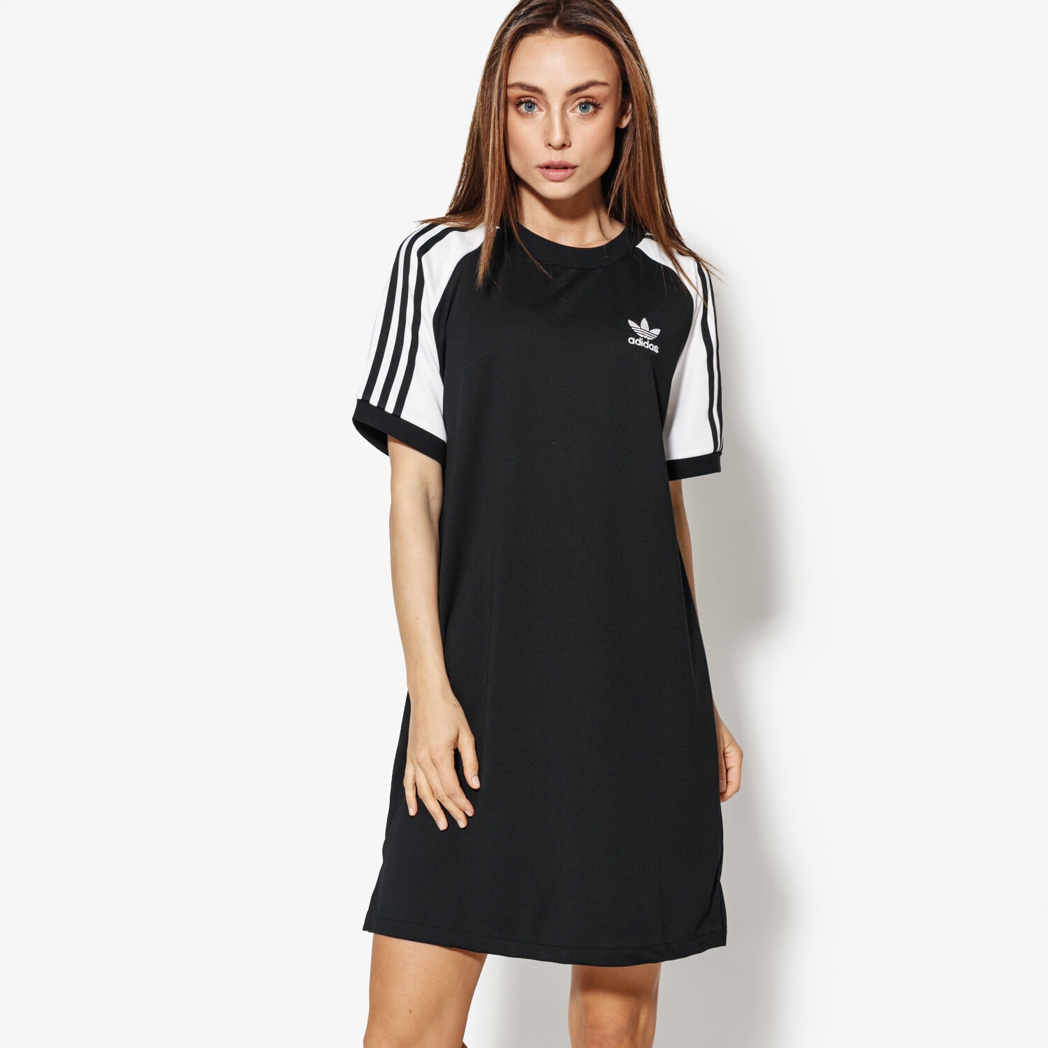 Damen Kleid ADIDAS KLEID RAGLAN TRAININGSANZUGS CE4961 Schwarz